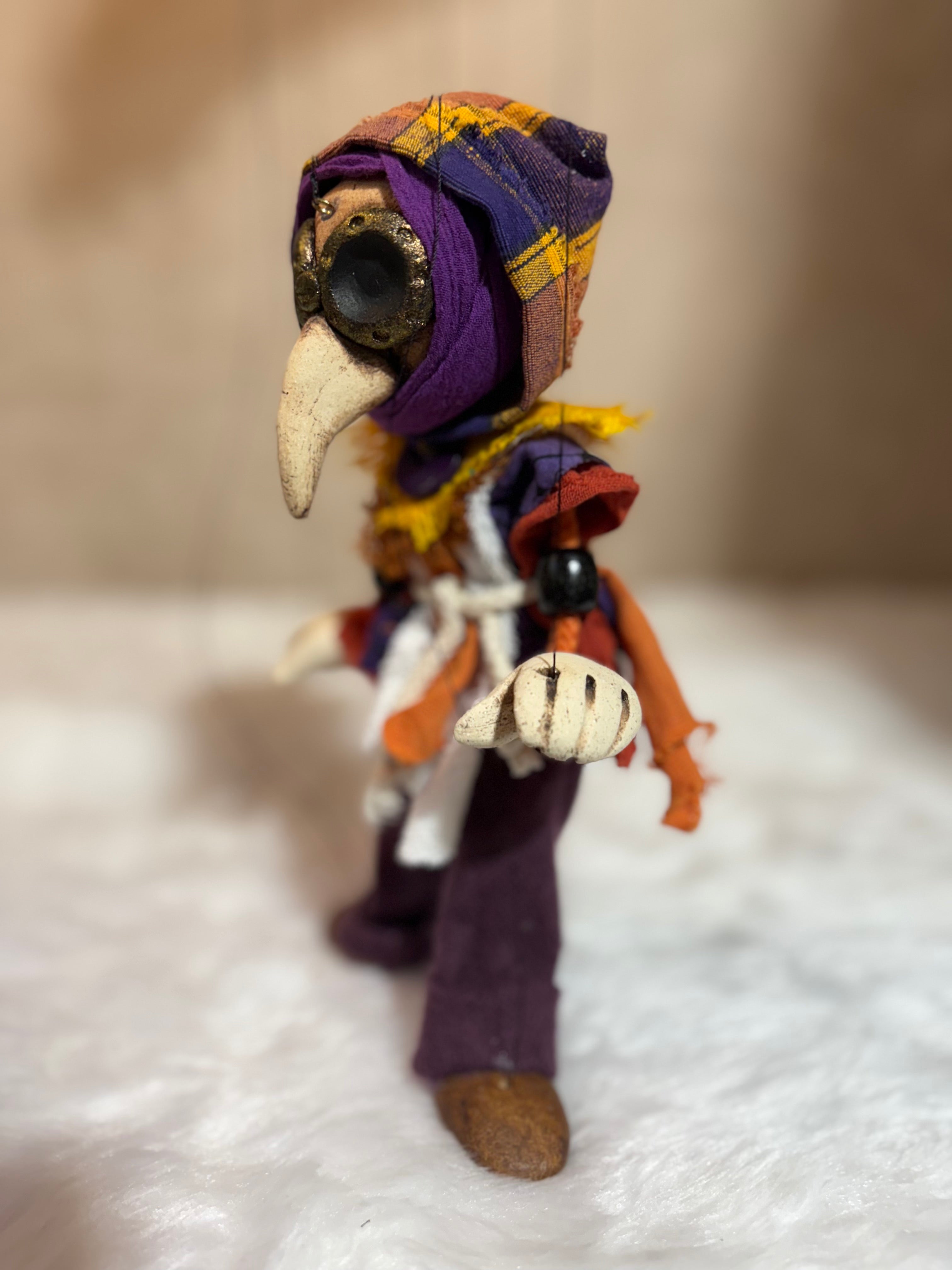 Plague Doctor Marionette Puppet