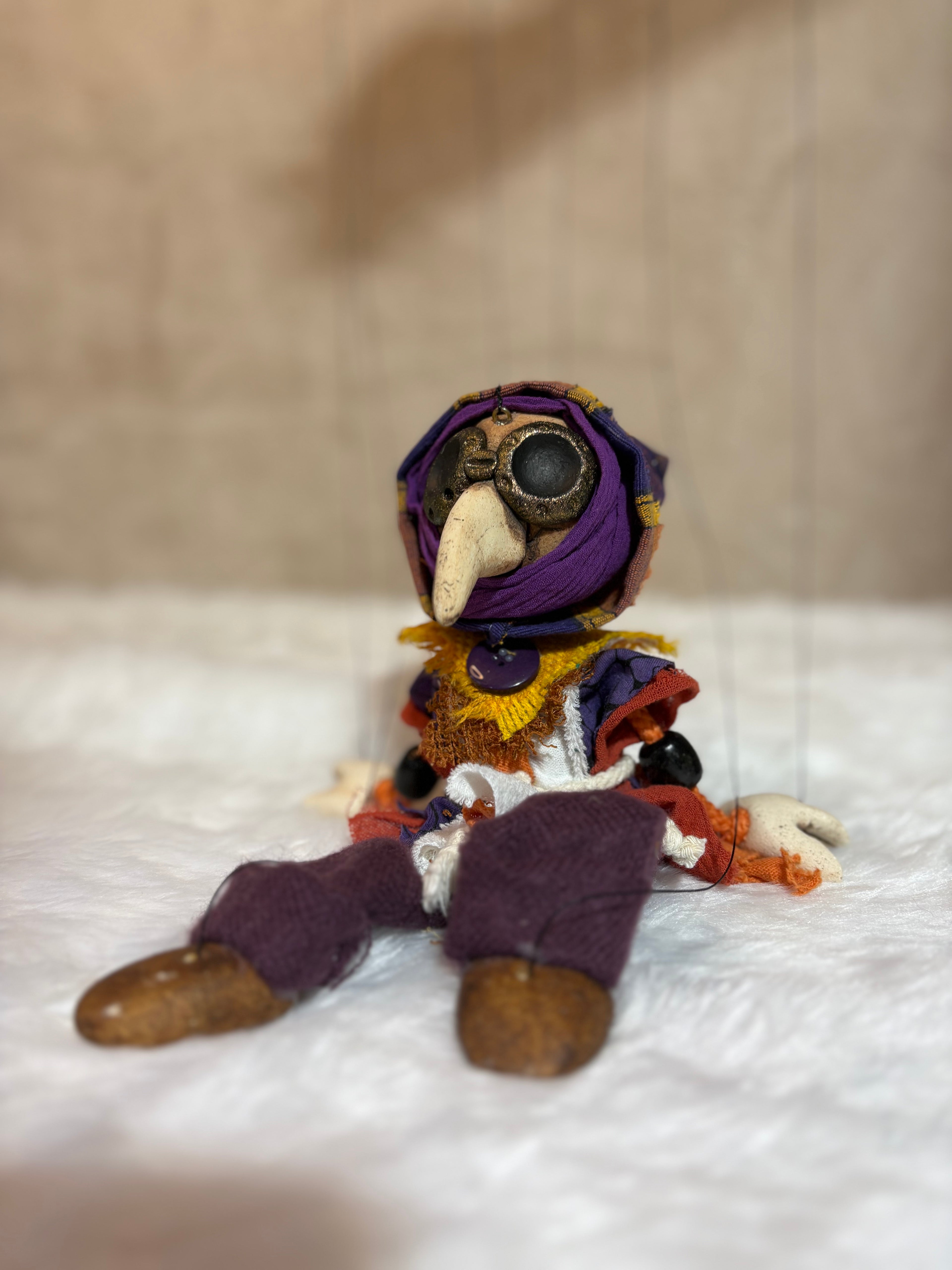 Plague Doctor Marionette Puppet