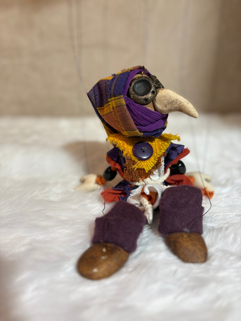 Plague Doctor Marionette Puppet