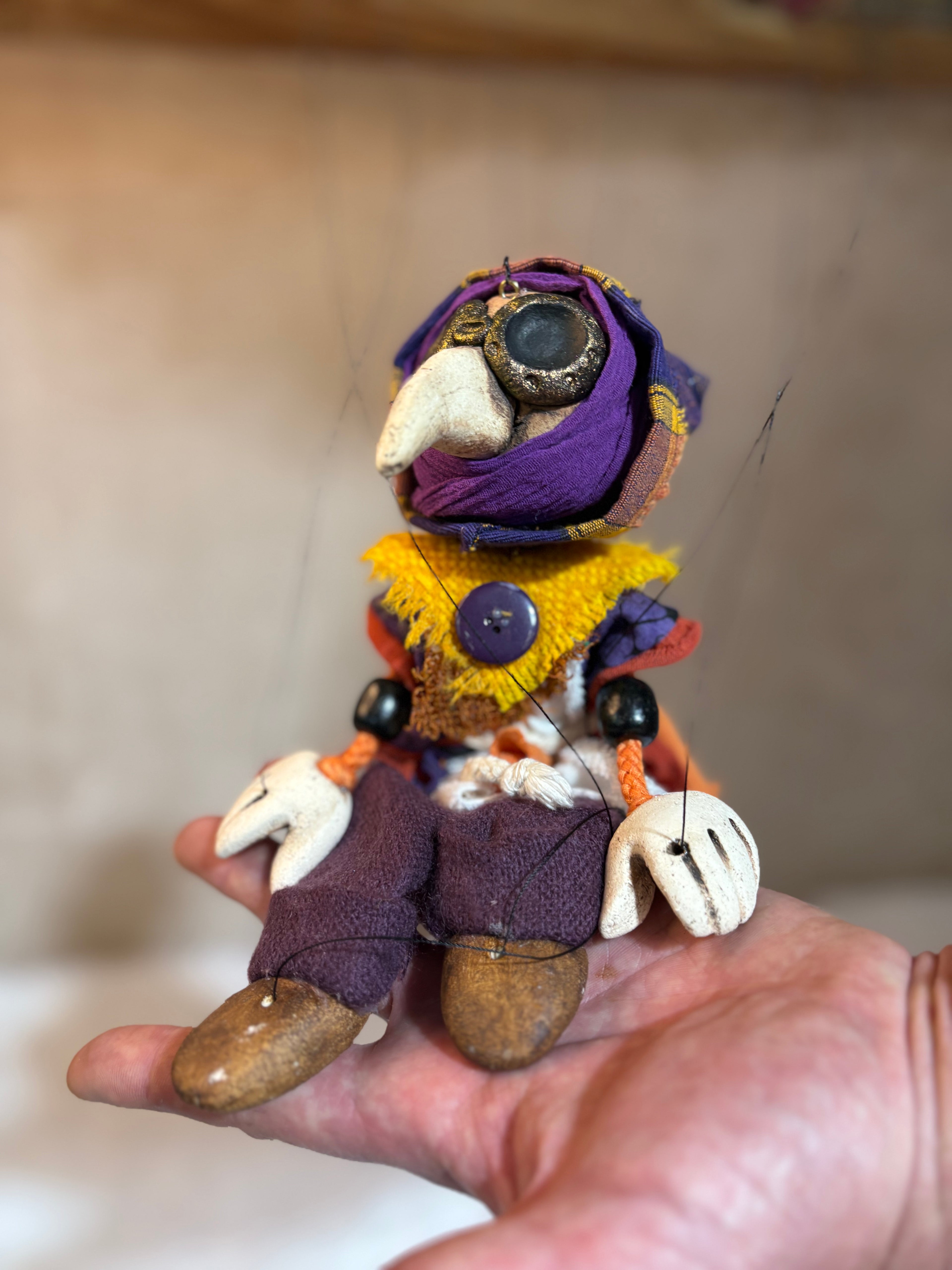 Plague Doctor Marionette Puppet