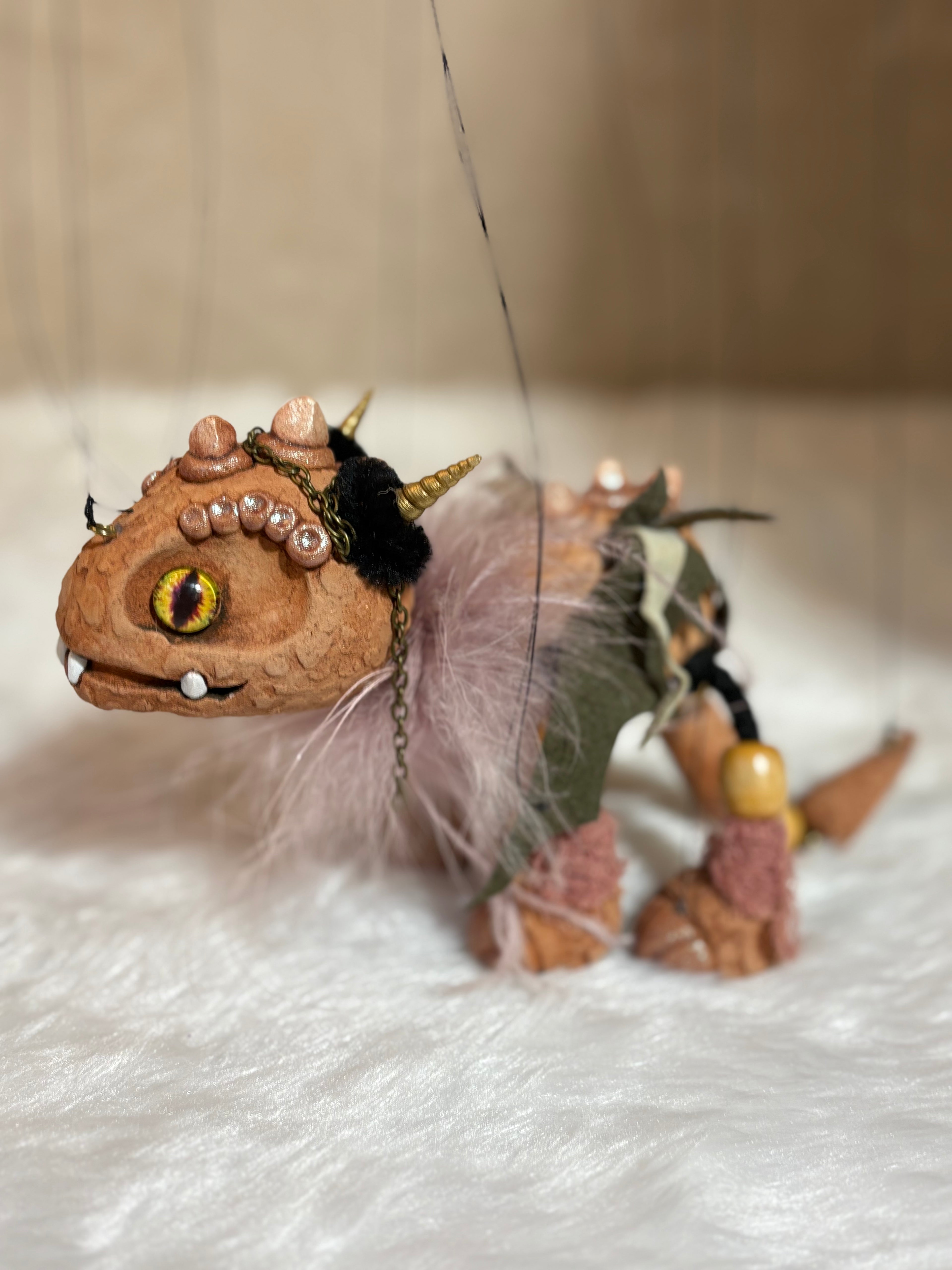 Terracotta Dragon Marionette Puppet