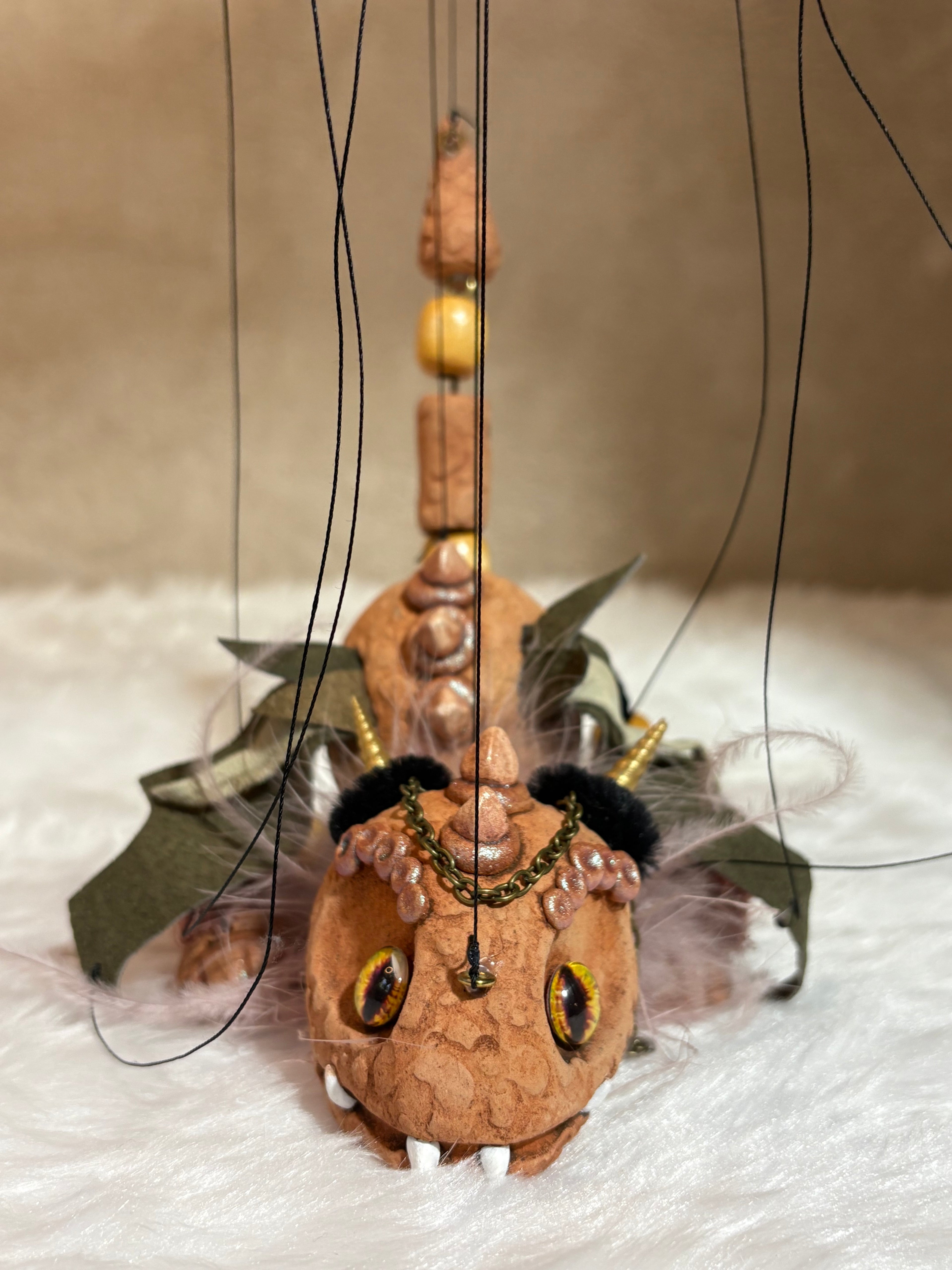 Terracotta Dragon Marionette Puppet