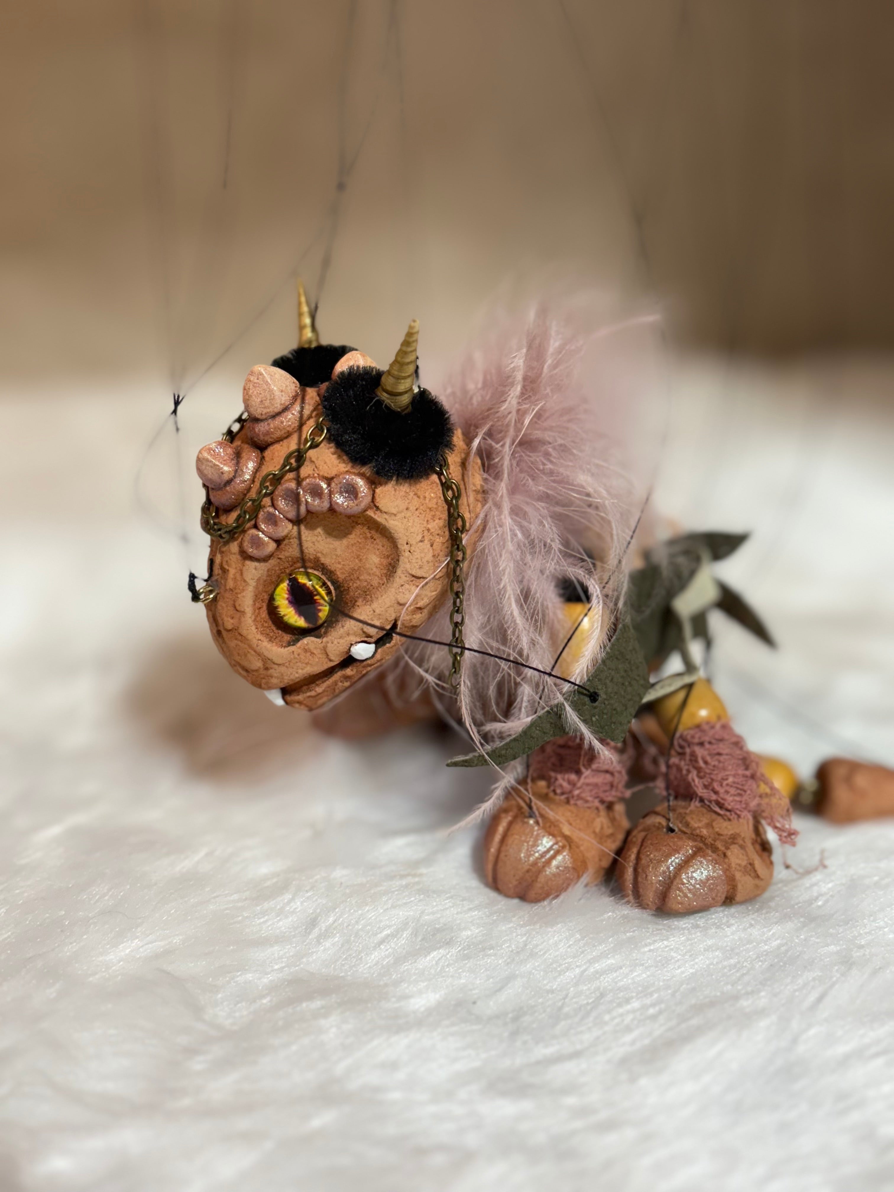 Terracotta Dragon Marionette Puppet