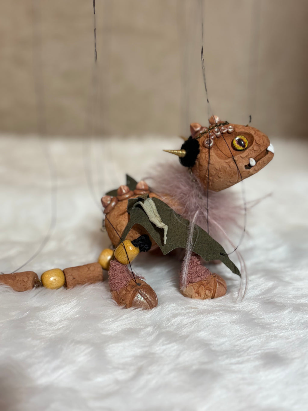 Terracotta Dragon Marionette Puppet
