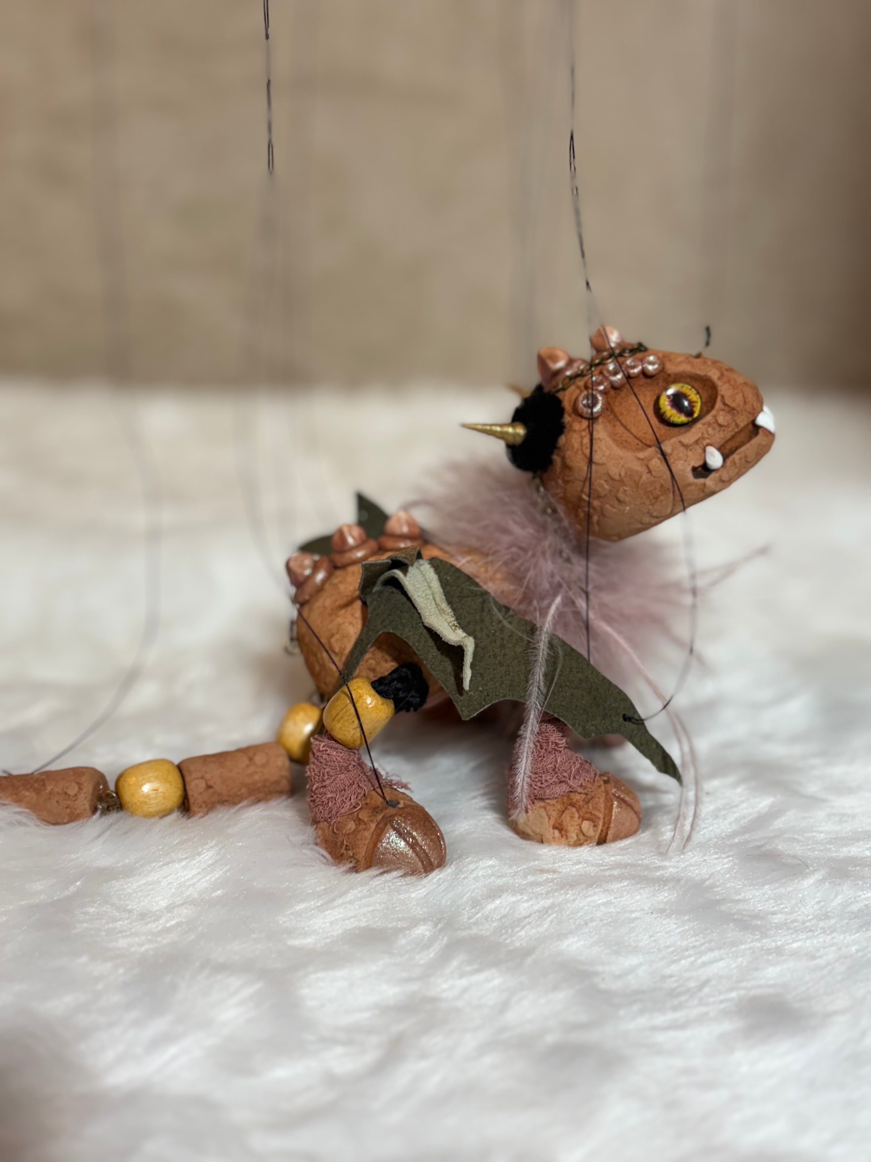 Terracotta Dragon Marionette Puppet