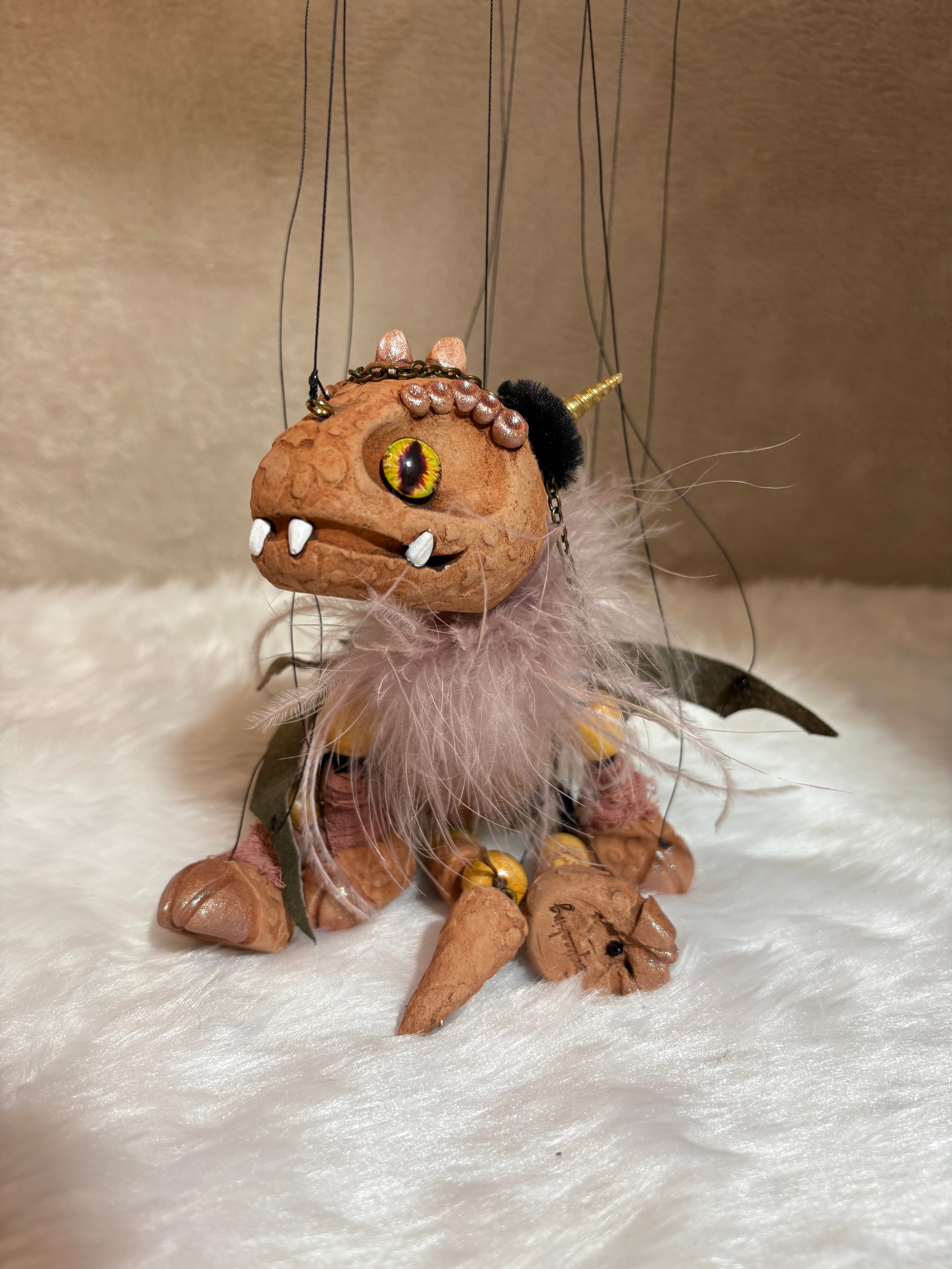 Terracotta Dragon Marionette Puppet