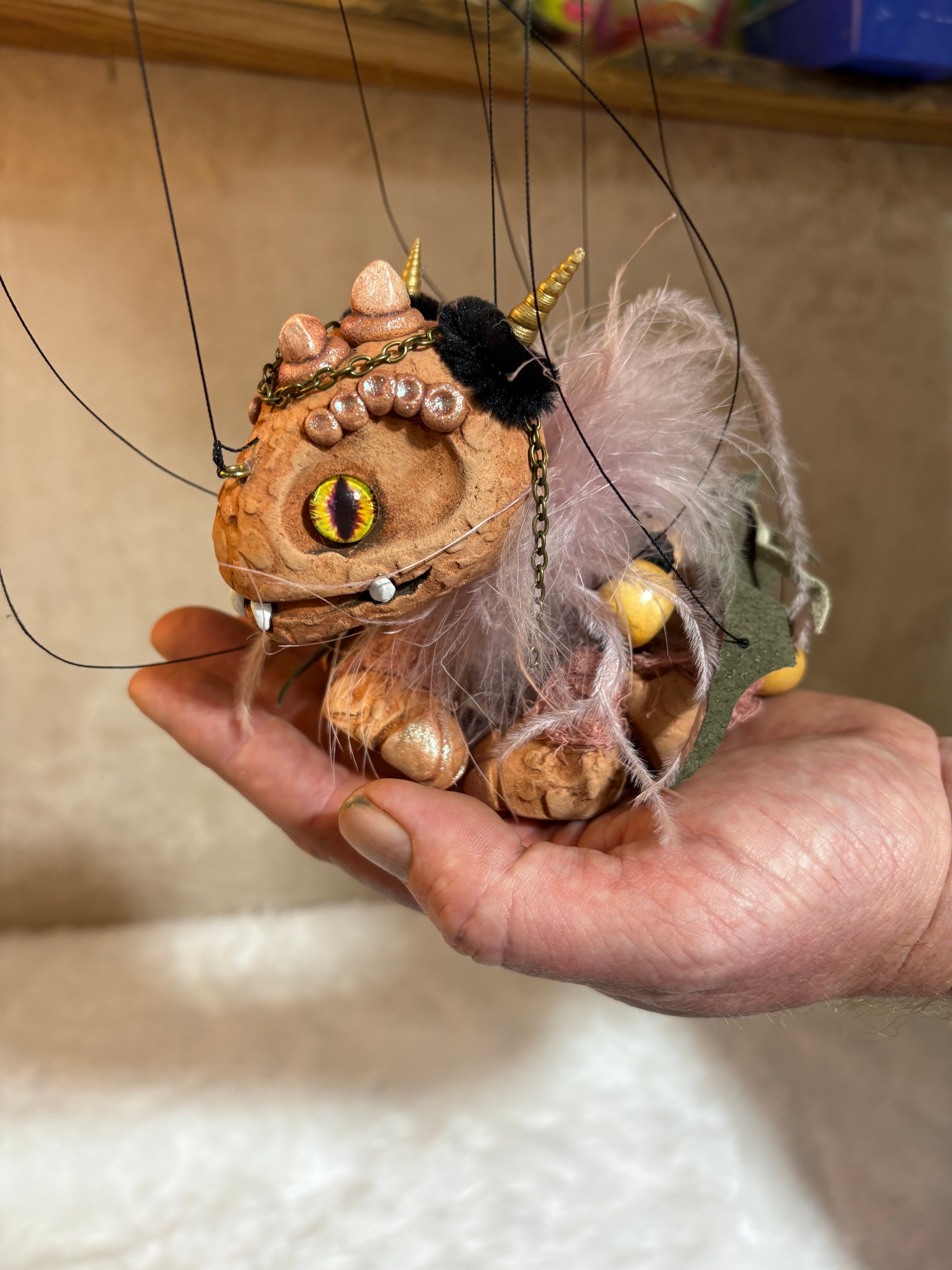 Terracotta Dragon Marionette Puppet