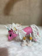 Pink Unicorn Marionette Puppet