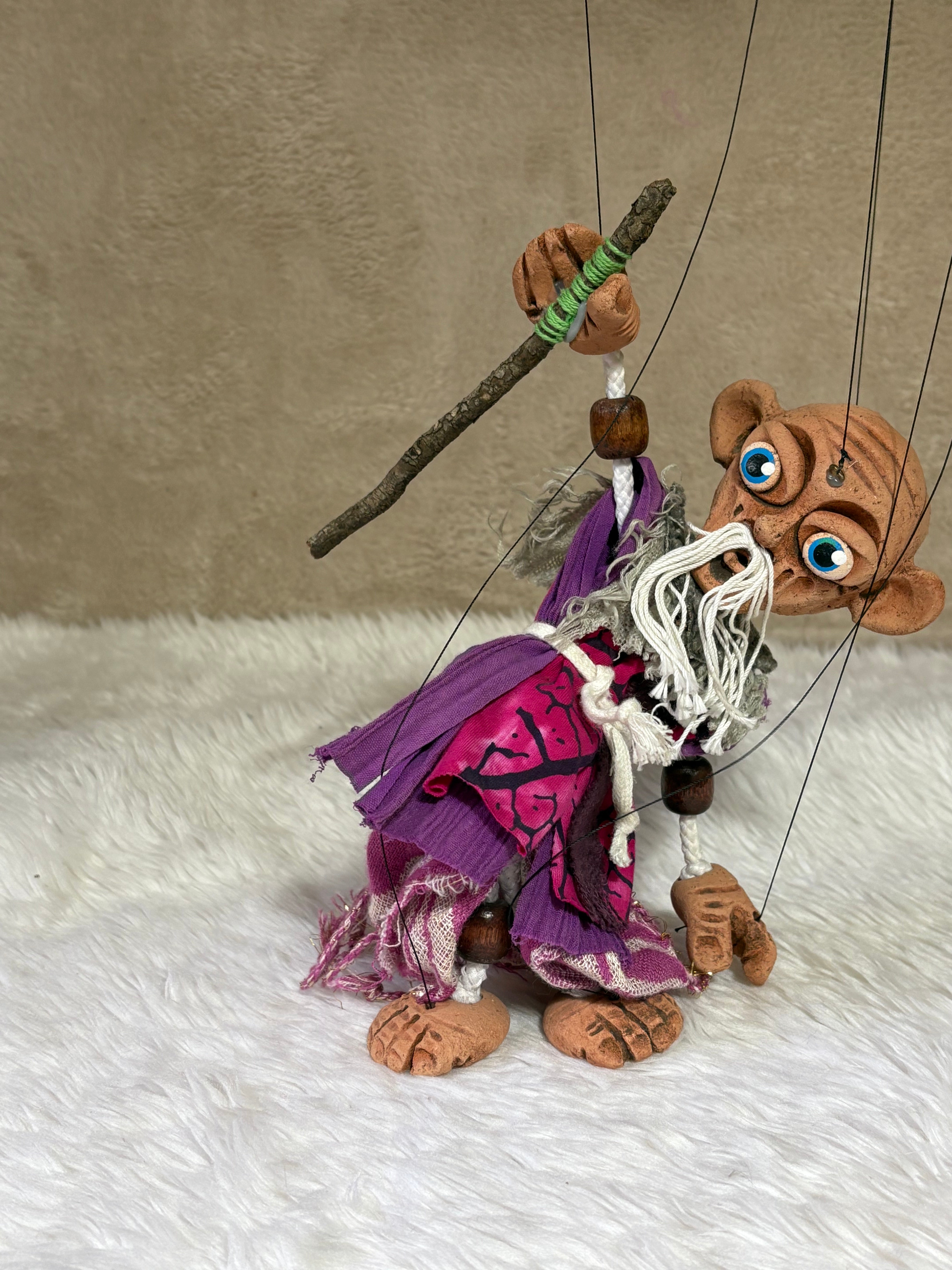 Taoist Eastern Mystic Marionette Puppet | Handcrafted Classic