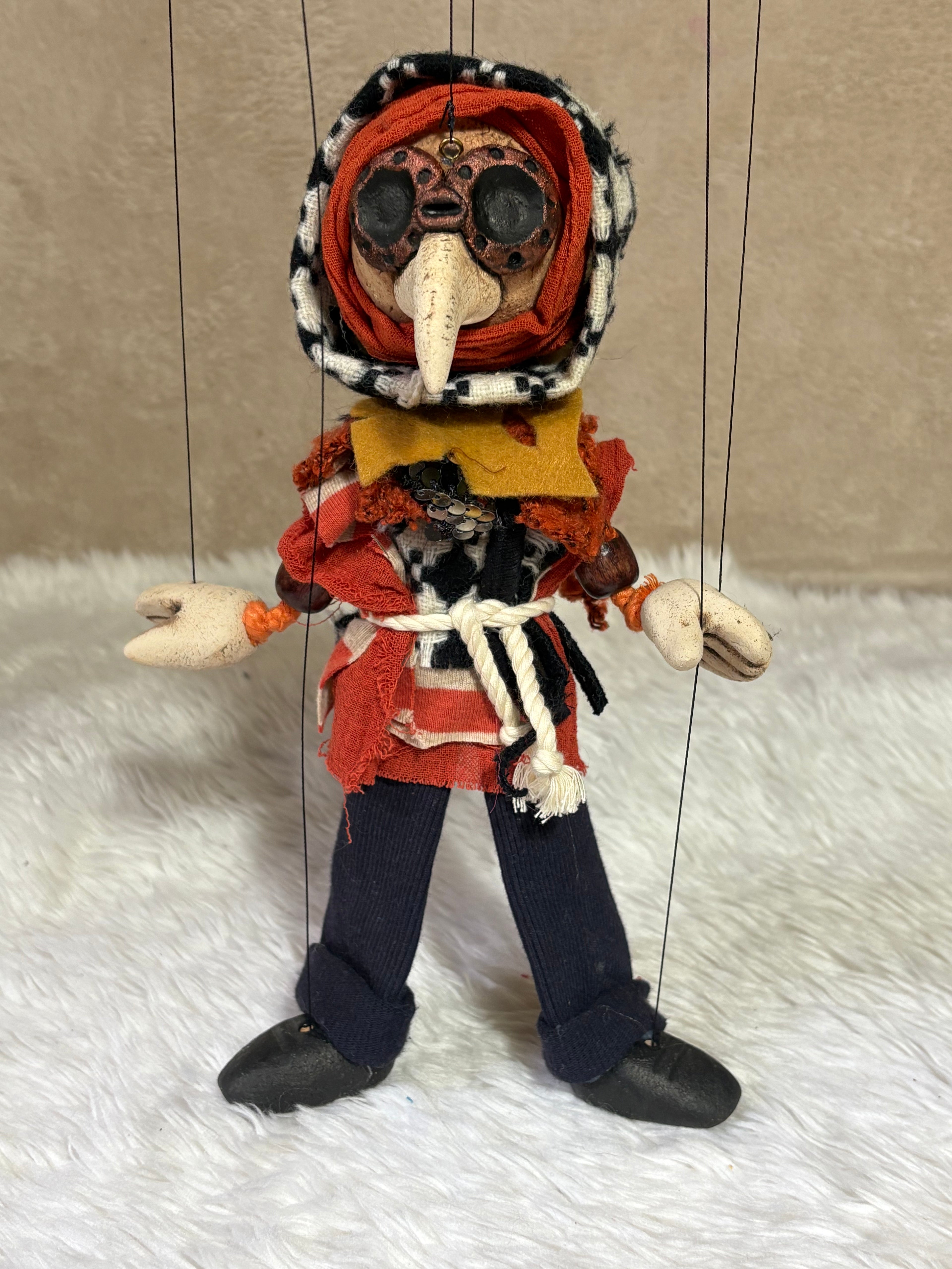 Plague Doctor Marionette Puppet