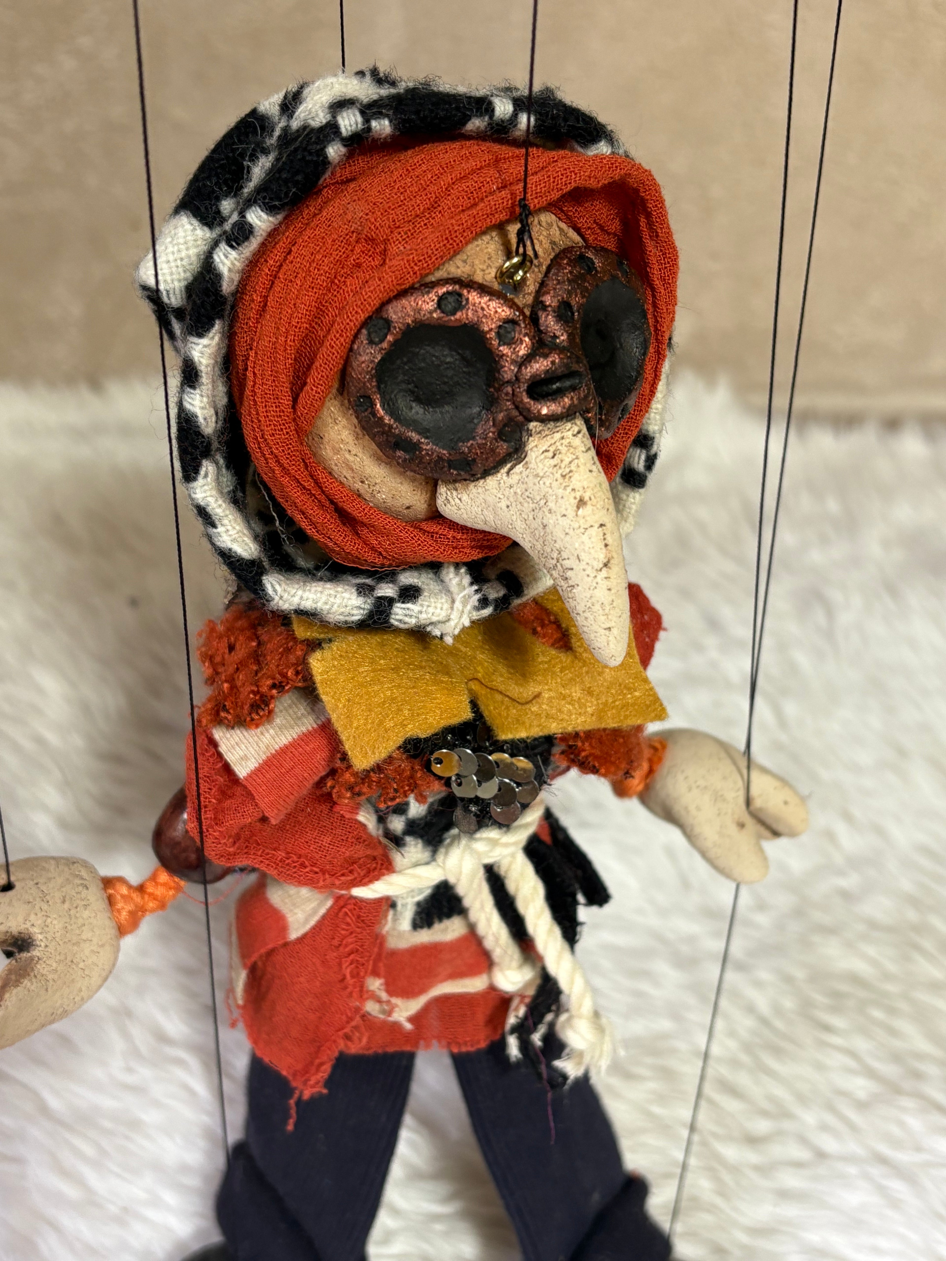 Plague Doctor Marionette Puppet