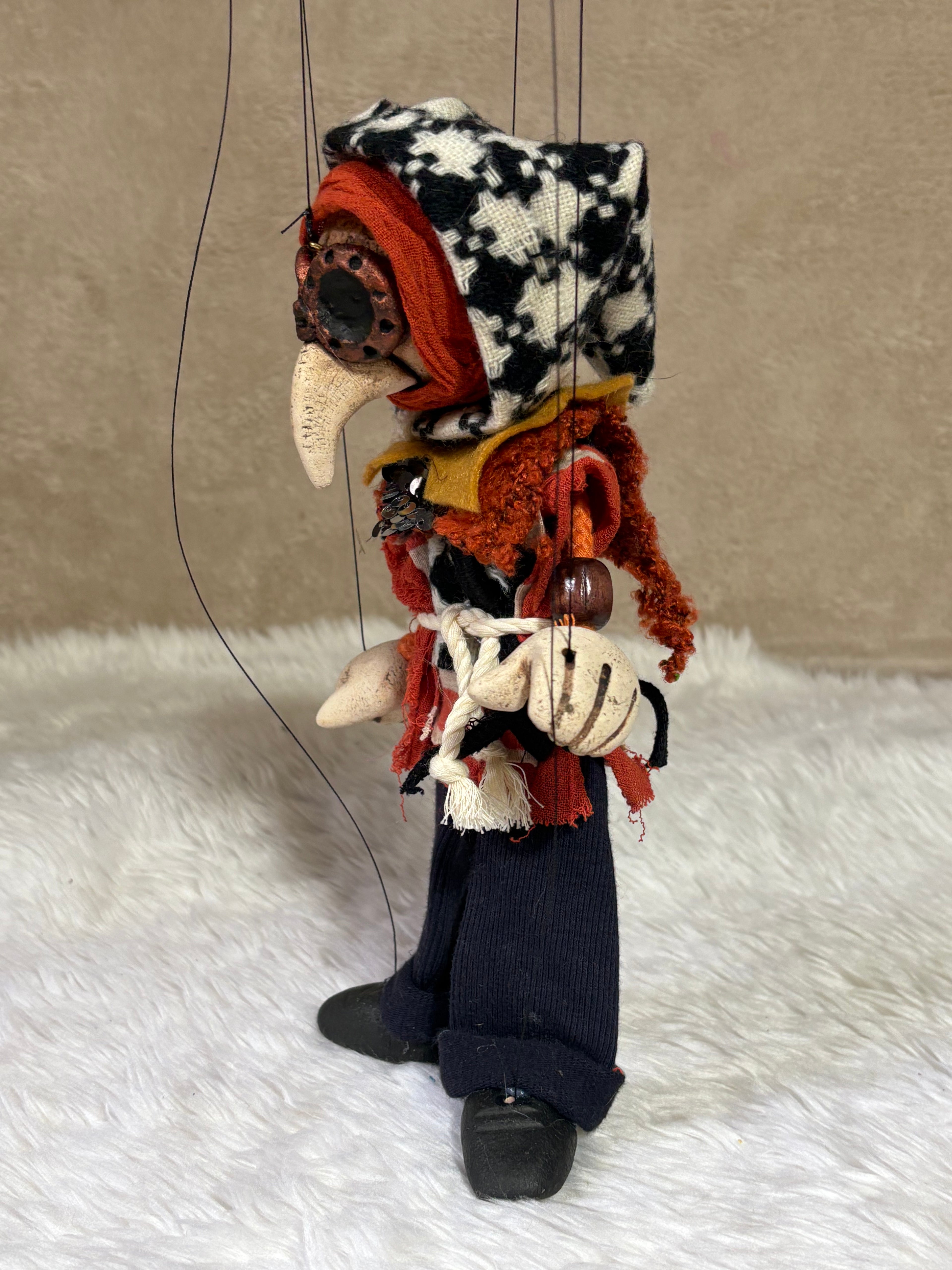 Plague Doctor Marionette Puppet