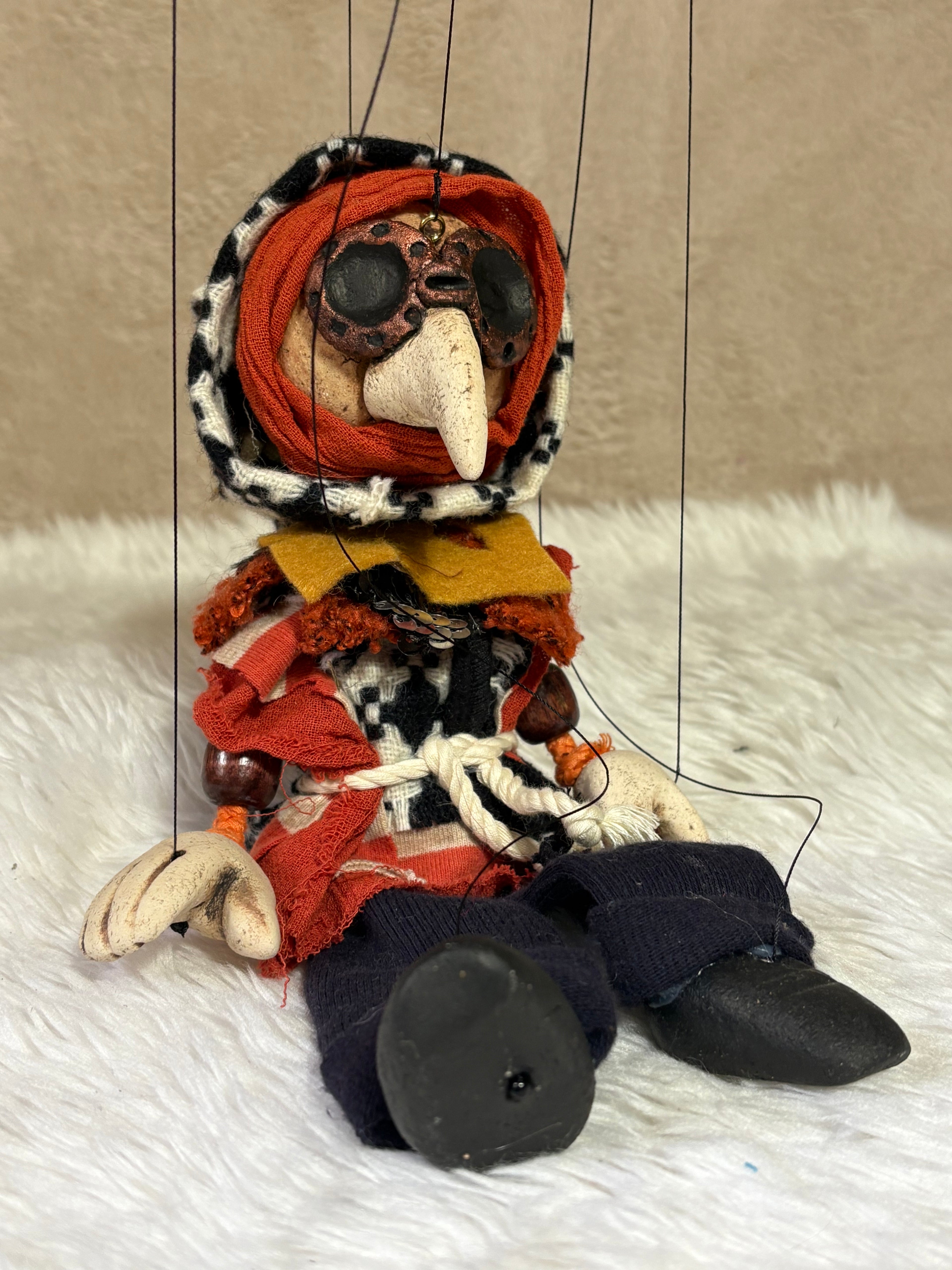 Plague Doctor Marionette Puppet
