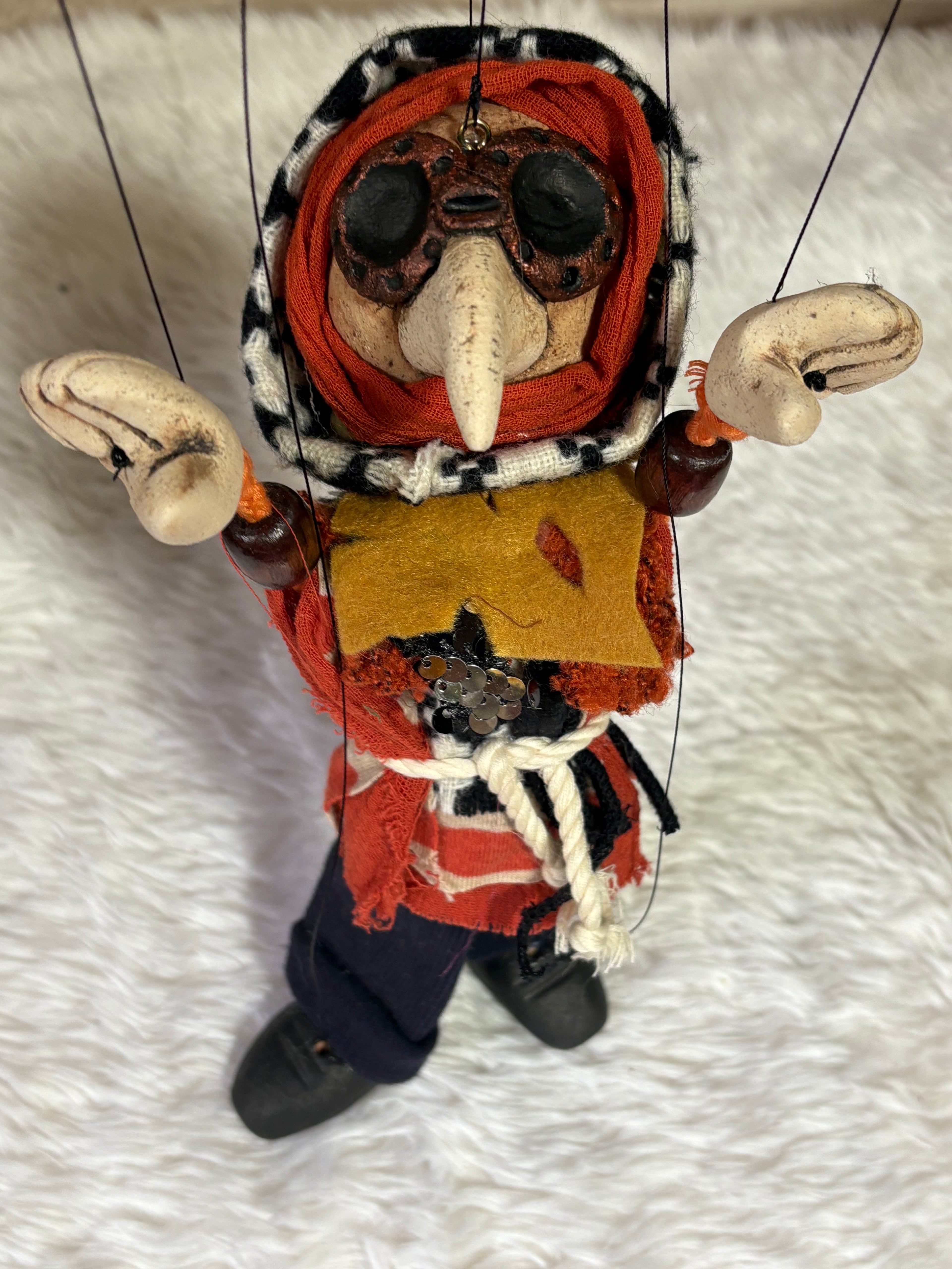 Plague Doctor Marionette Puppet