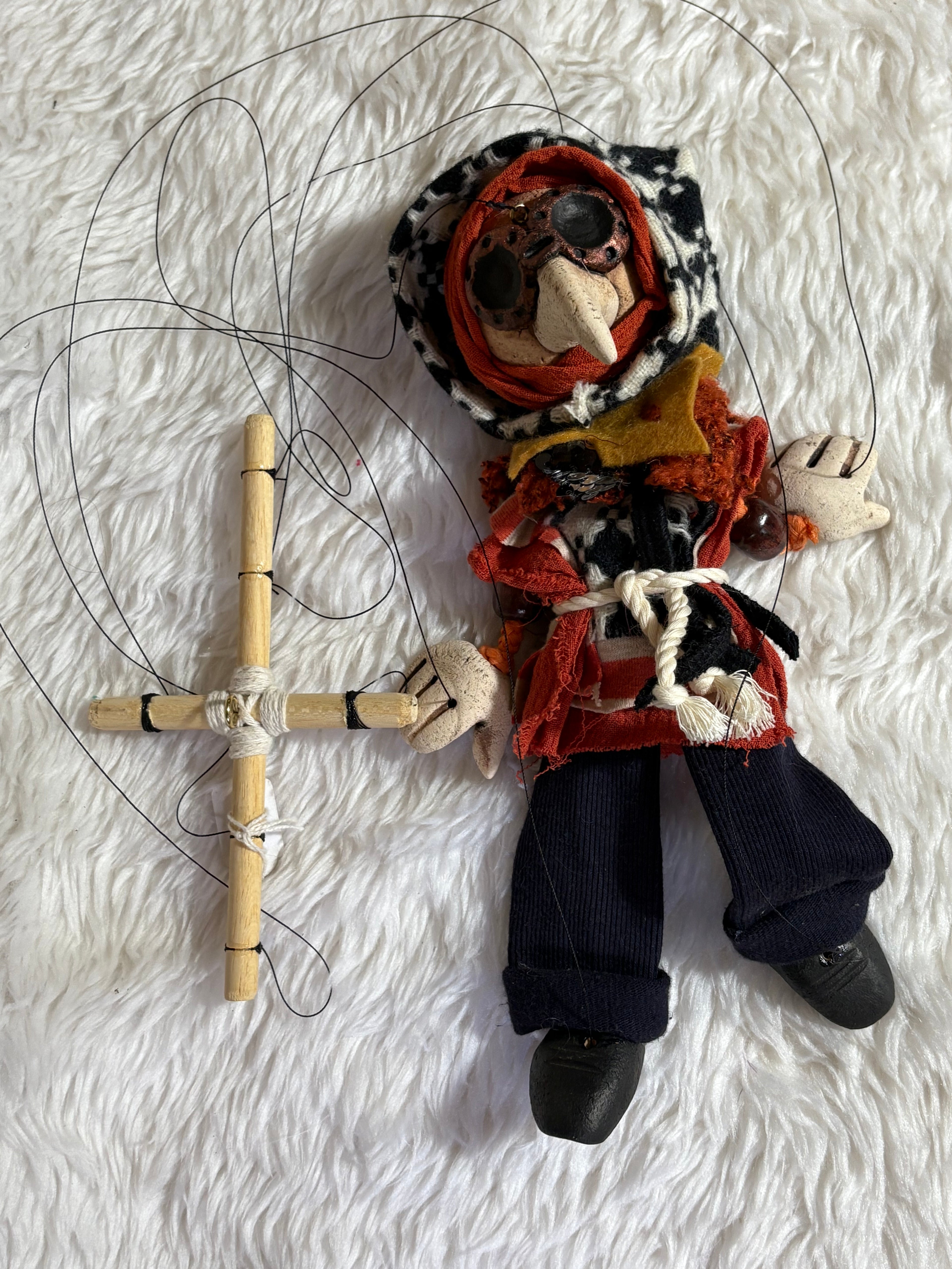 Plague Doctor Marionette Puppet