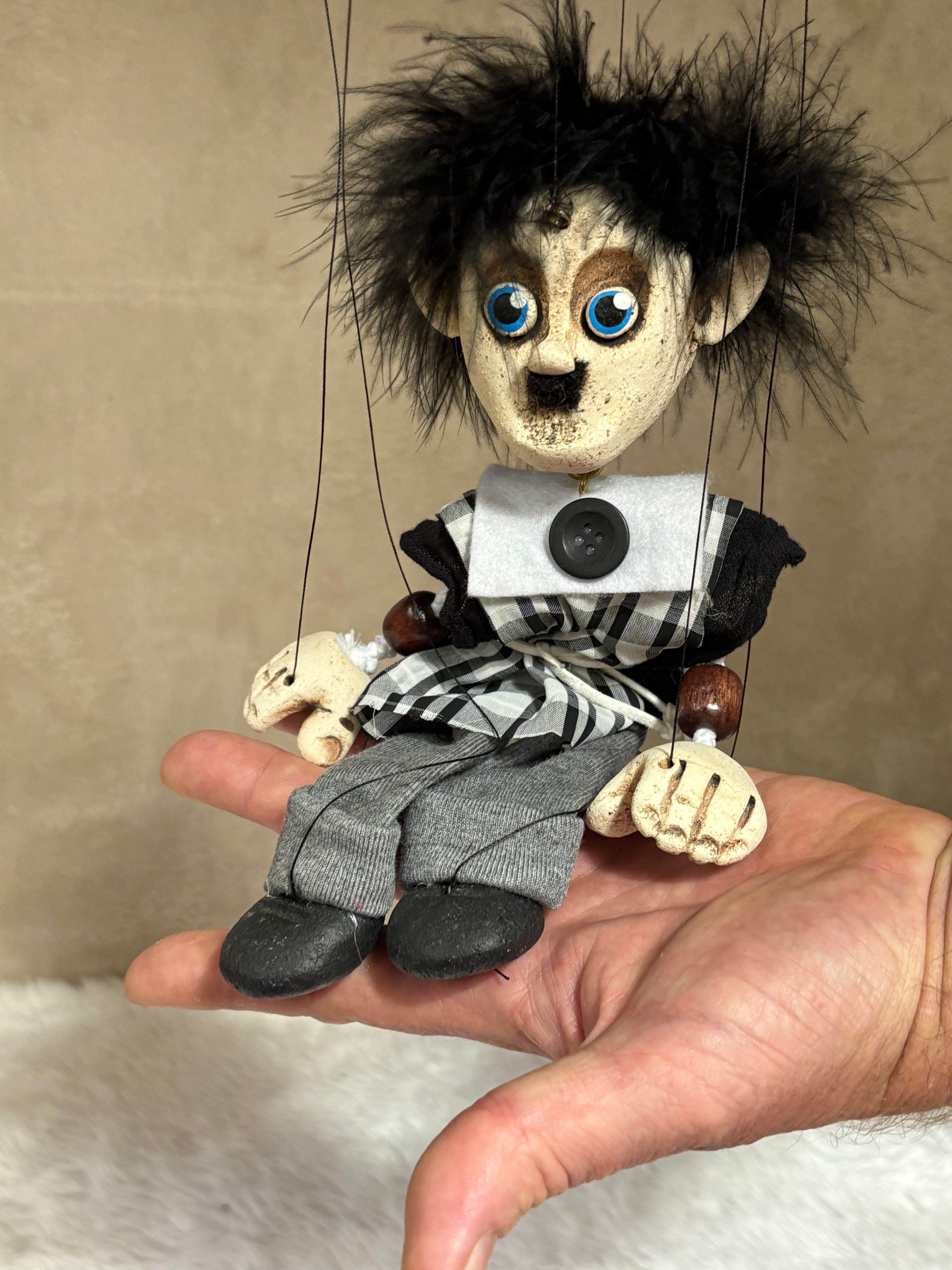 Charlie Chaplin: Handcrafted Clay Icon