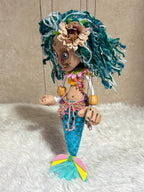 Mermaid Marionette Puppet - Handcrafted Clay Fantasy Character