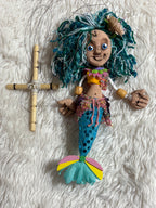 Mermaid Marionette Puppet - Handcrafted Clay Fantasy Character