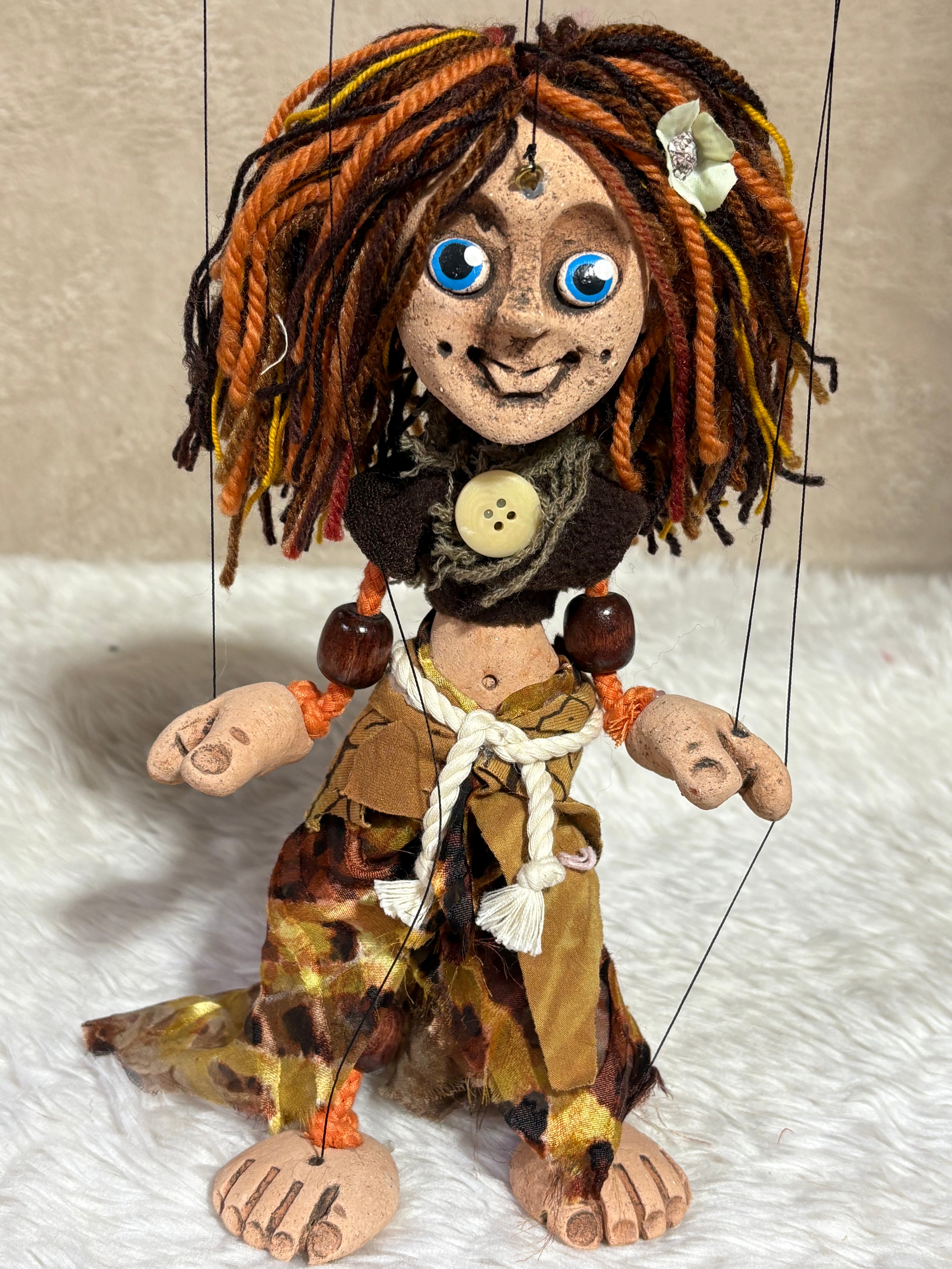 Hippy Chick: Classic Marionette Puppet