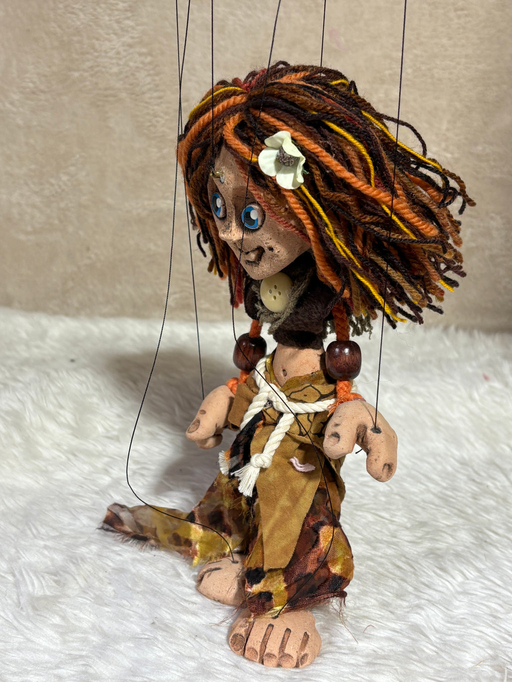 Hippy Chick: Classic Marionette Puppet