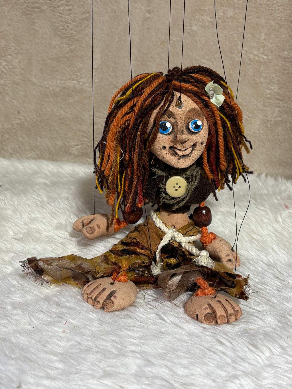Hippy Chick: Classic Marionette Puppet