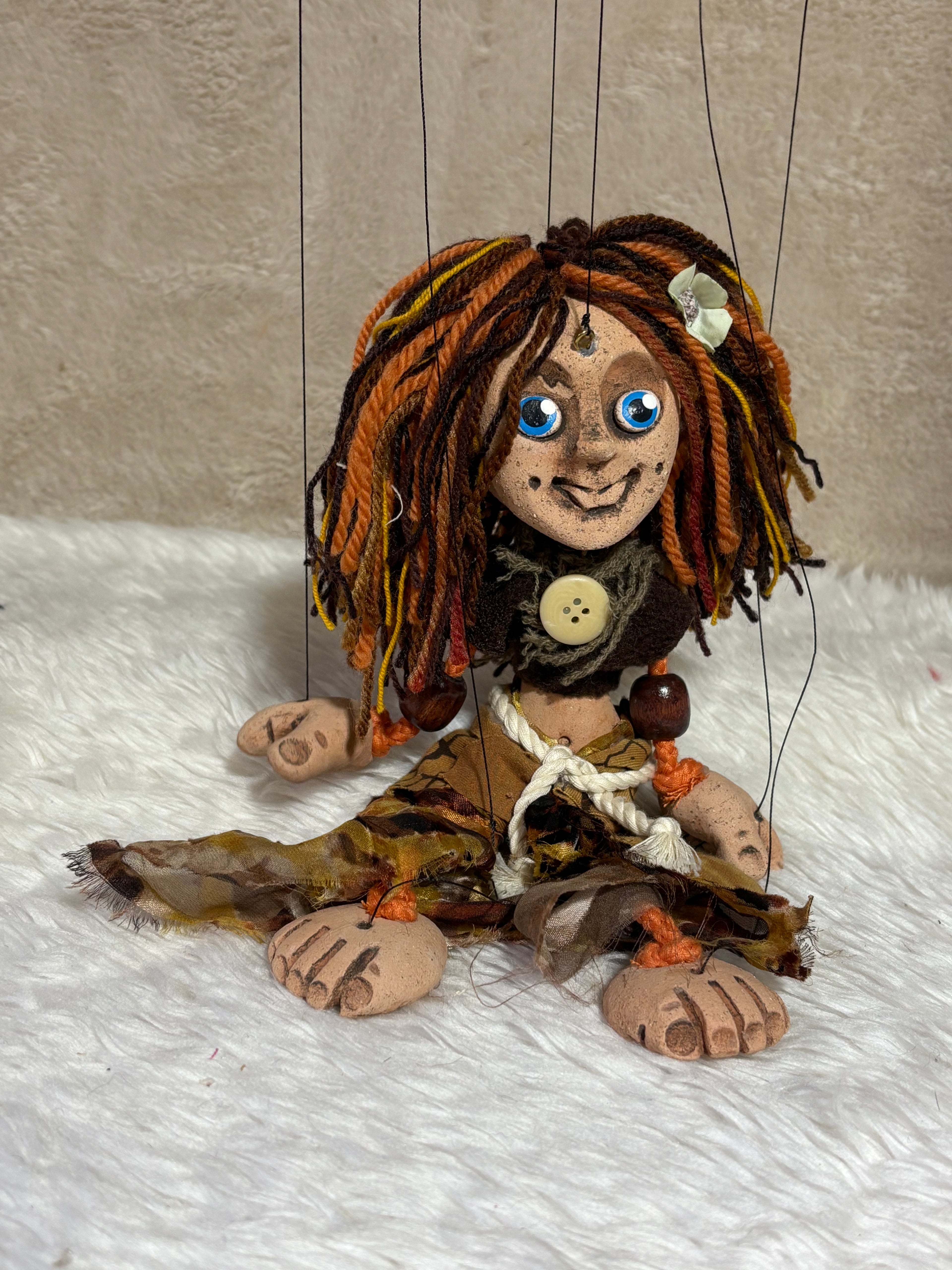 Hippy Chick: Classic Marionette Puppet