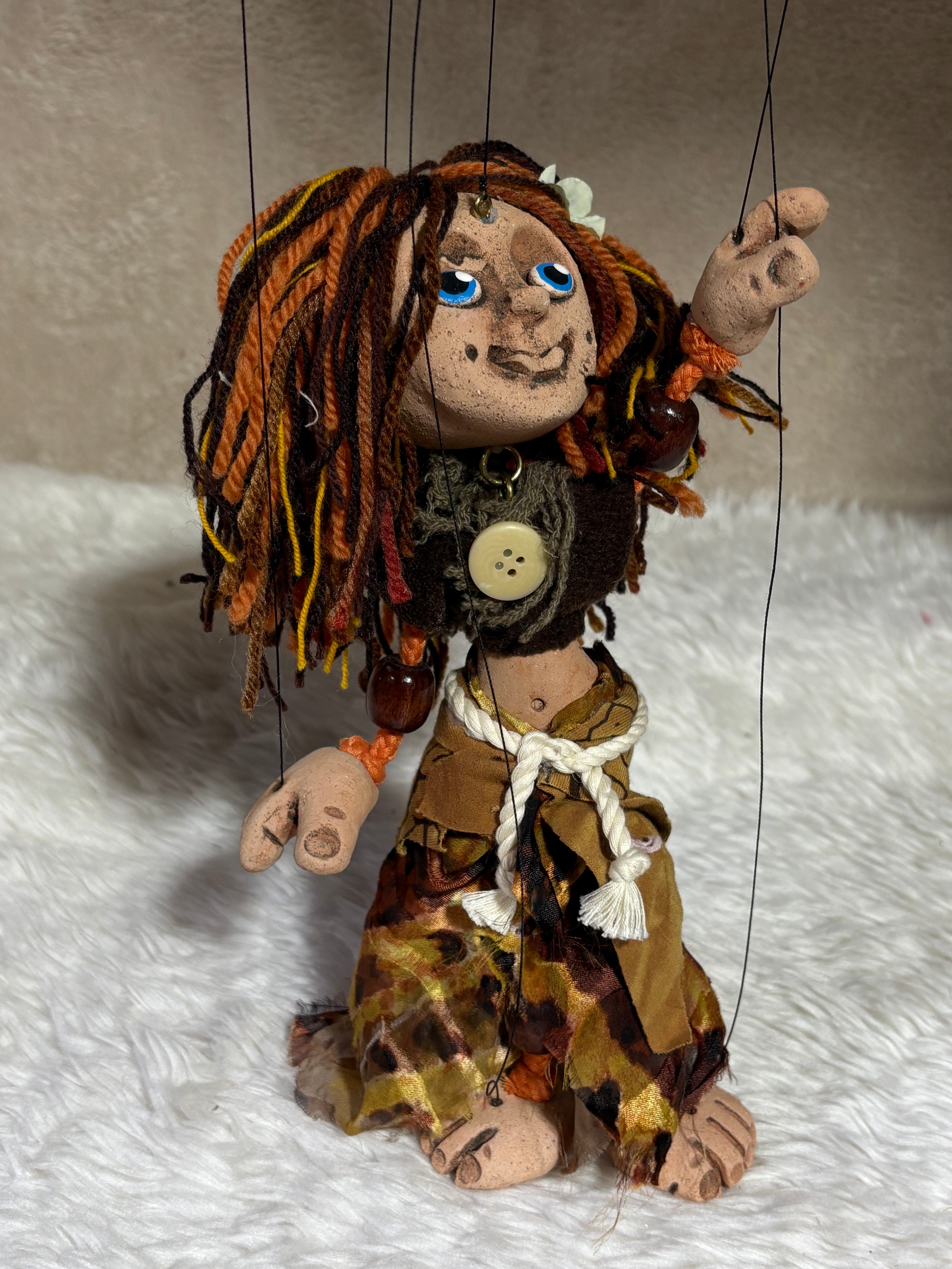 Hippy Chick: Classic Marionette Puppet