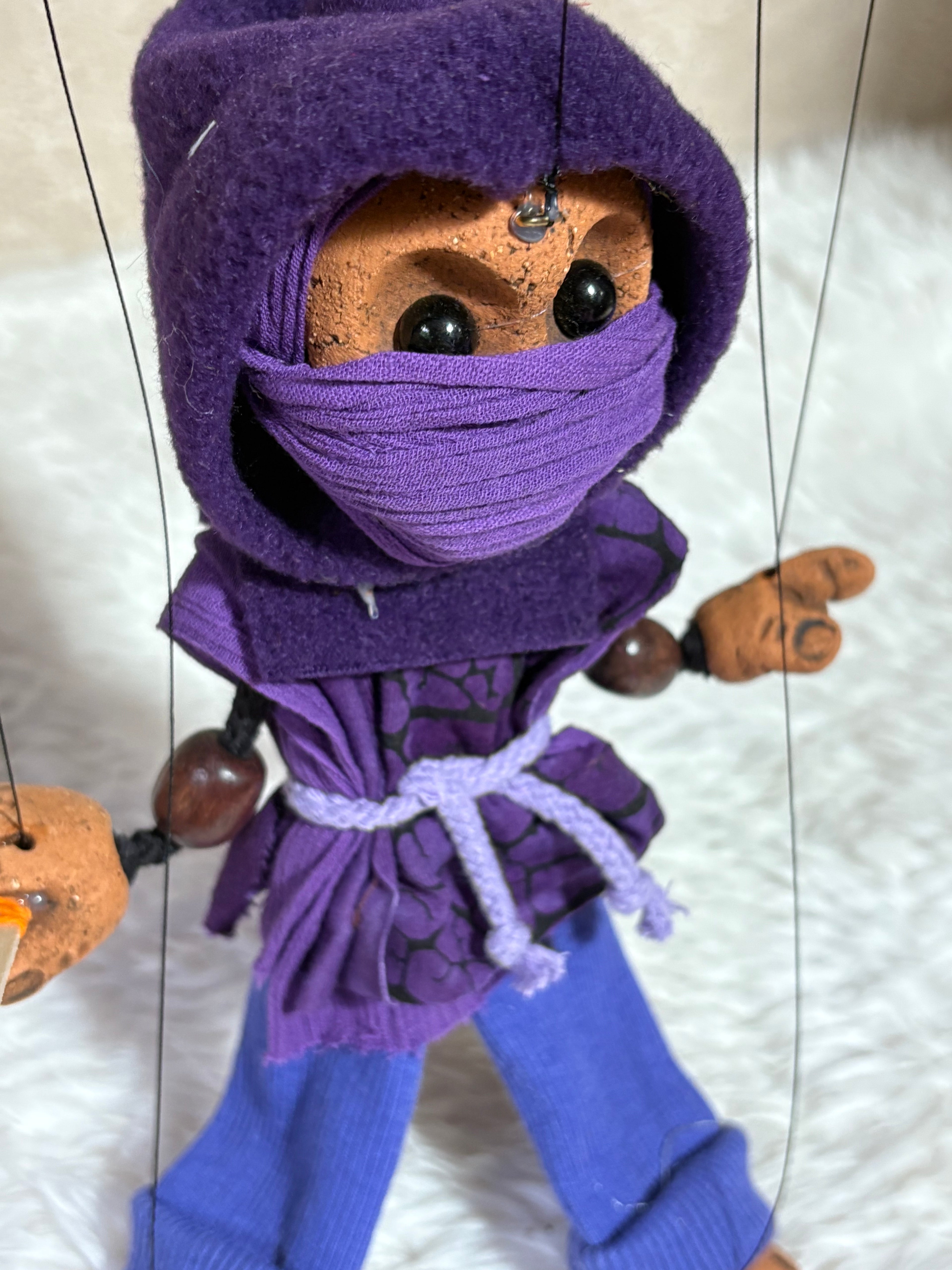 Purple Ninja Classic Marionette Puppet