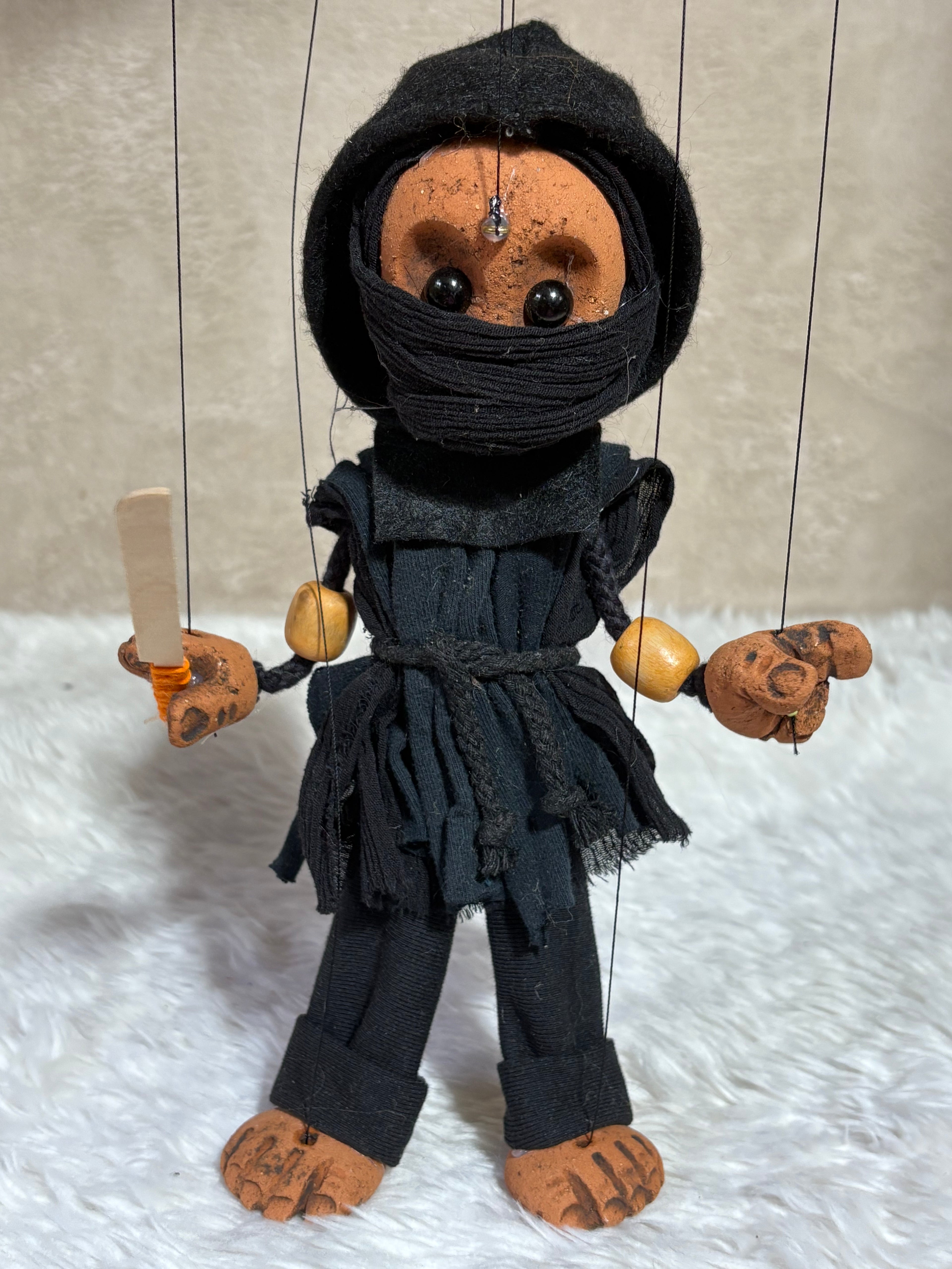 Black Ninja: Classic Marionette Puppet