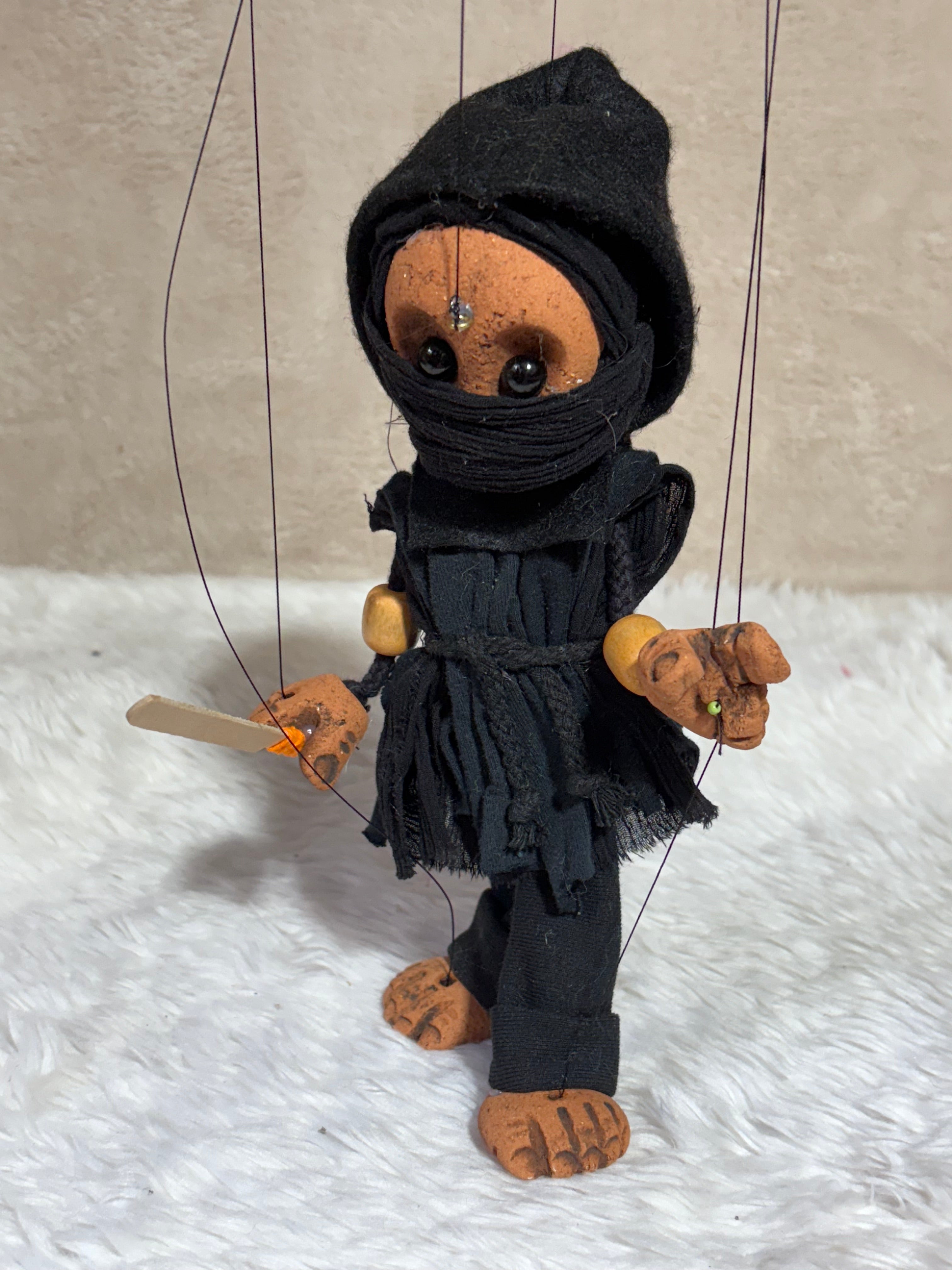 Black Ninja: Classic Marionette Puppet