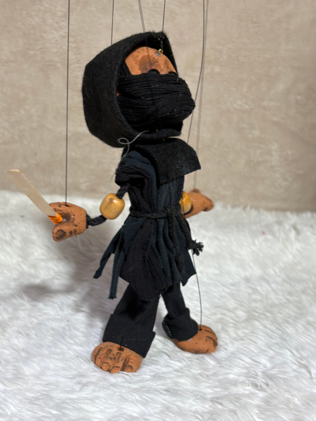 Black Ninja: Classic Marionette Puppet