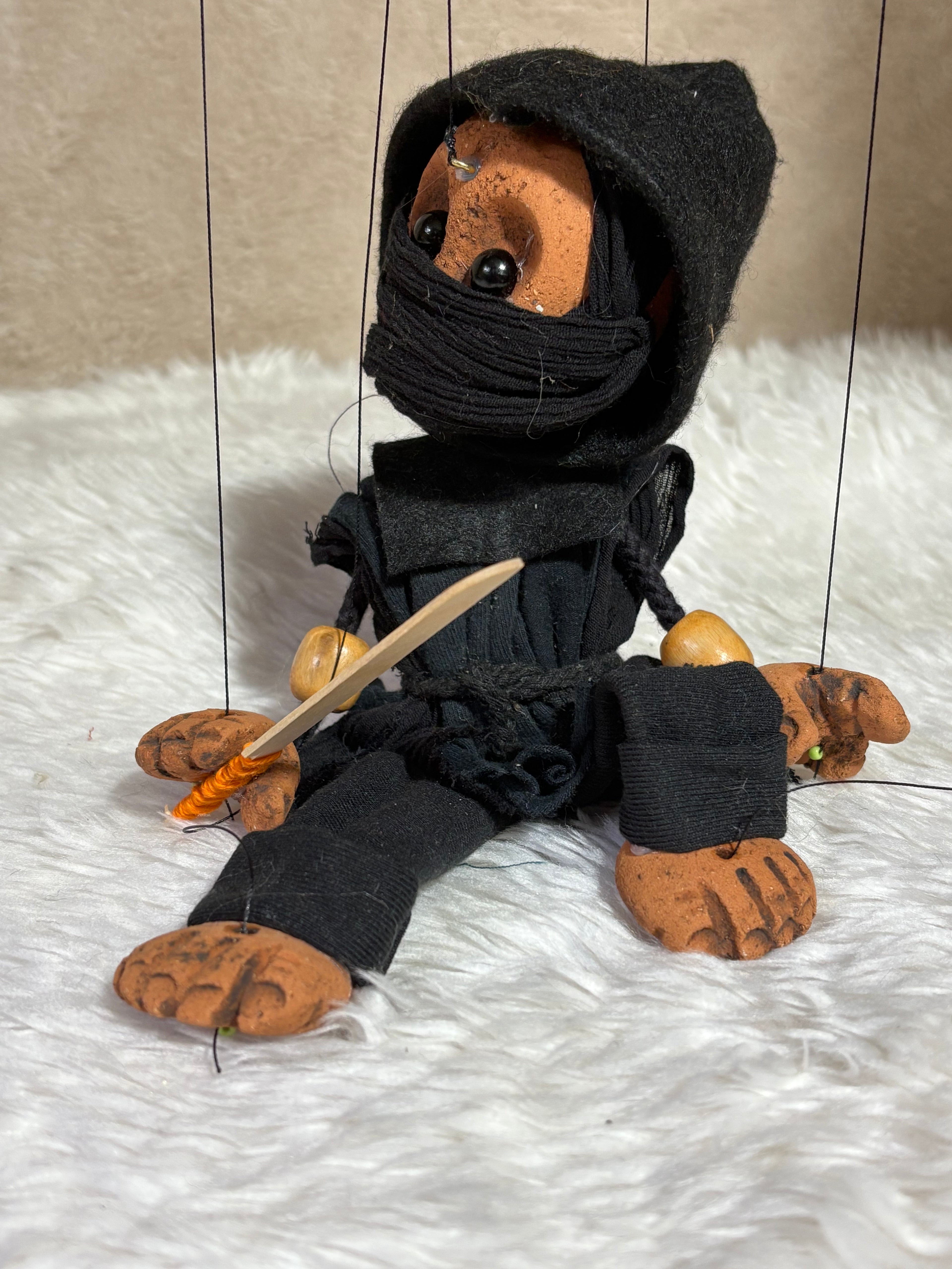 Black Ninja: Classic Marionette Puppet