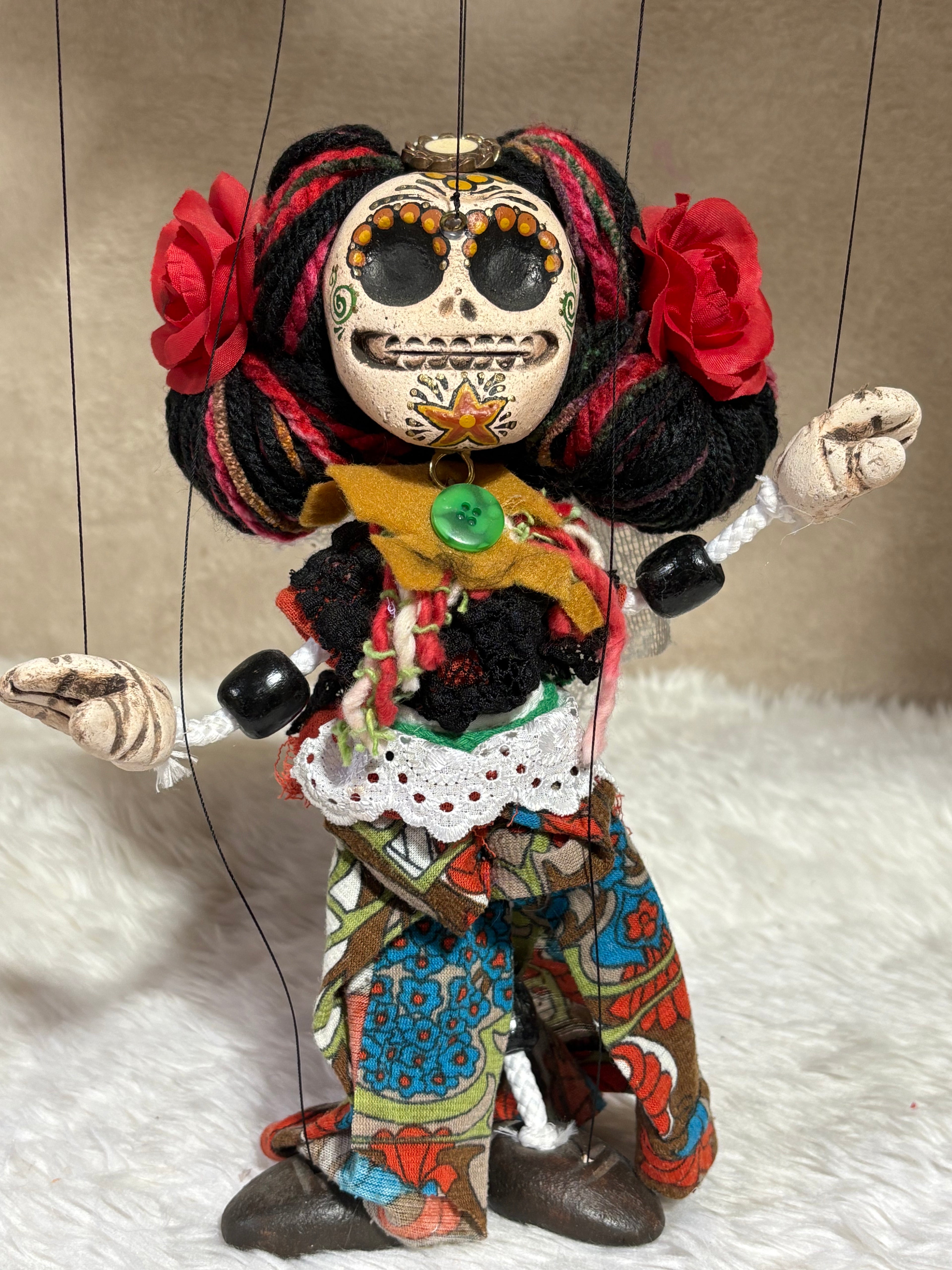 Day-of-the-Dead Couple - Marionette Puppets