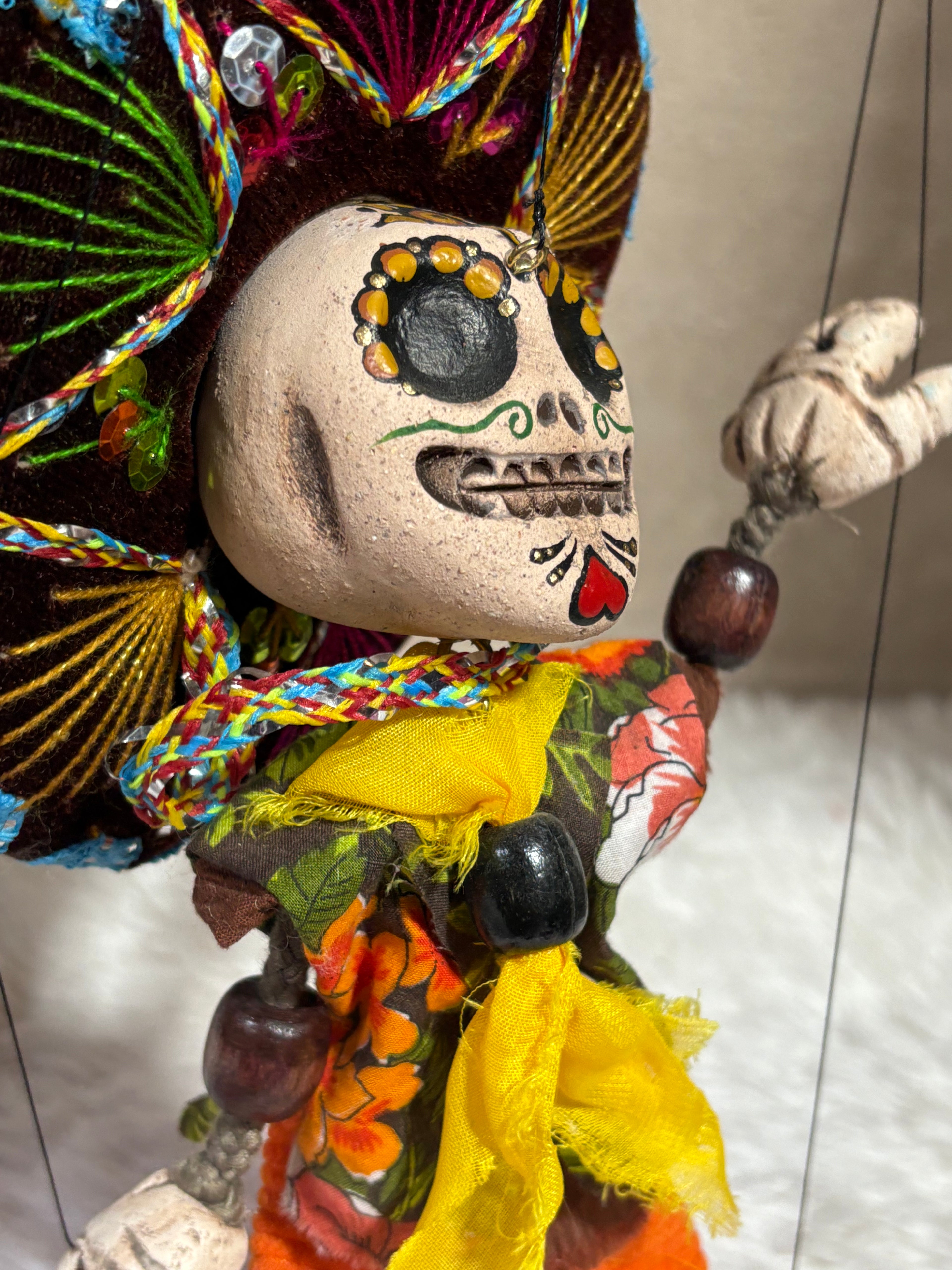 Day-of-the-Dead Couple - Marionette Puppets