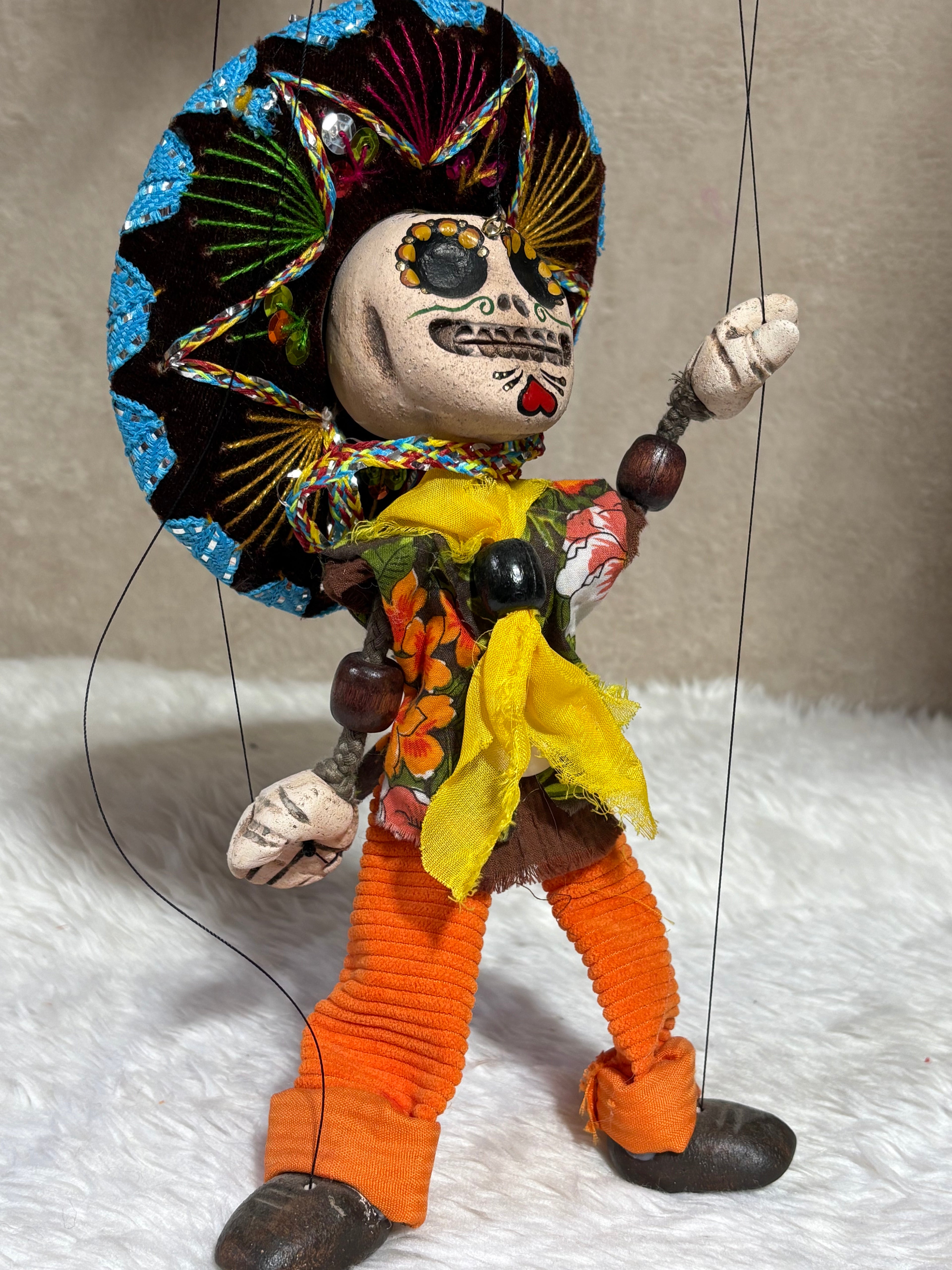 Day-of-the-Dead Couple - Marionette Puppets