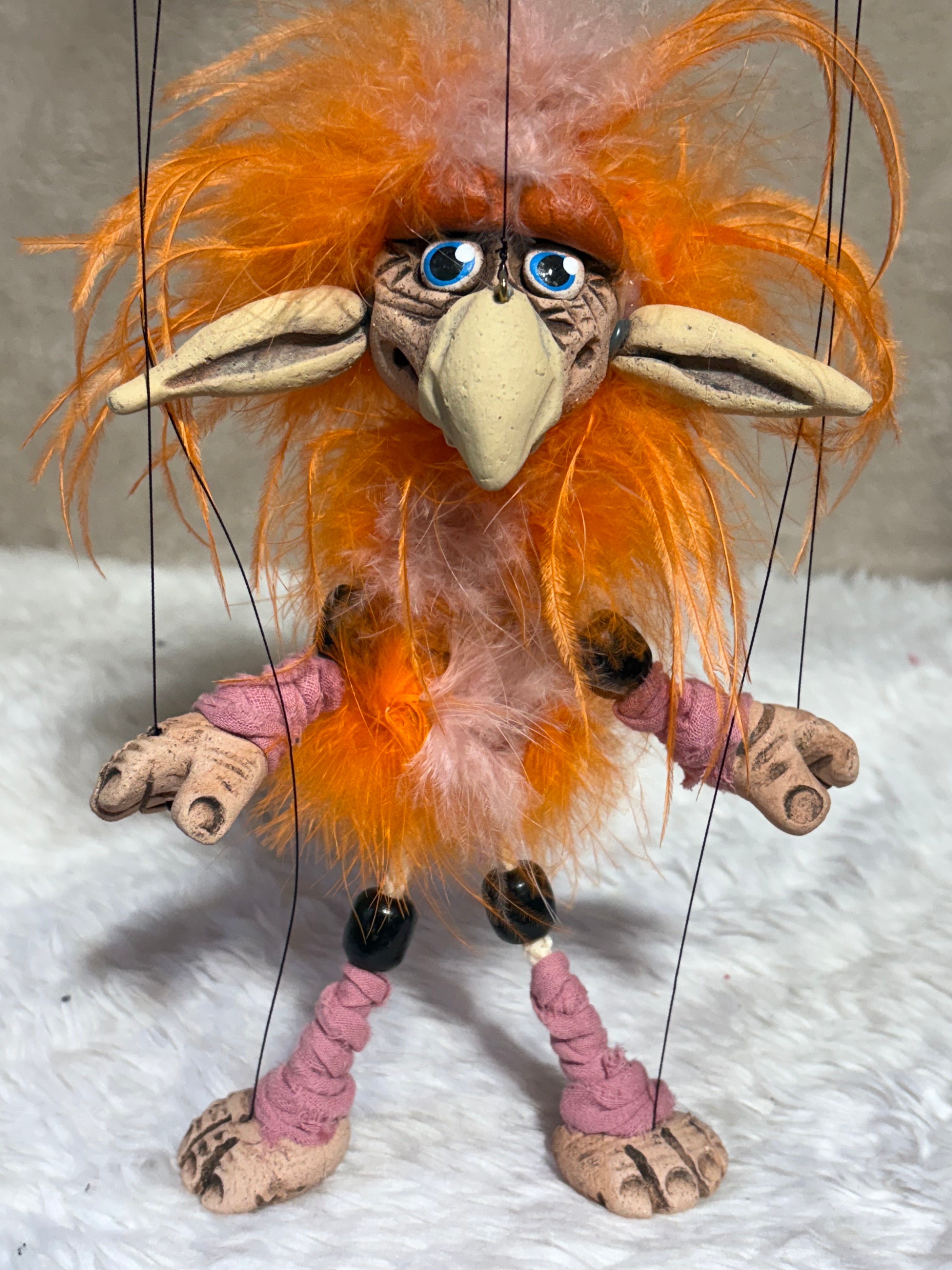 Orange Firey - Labyrinth Marionette Puppet