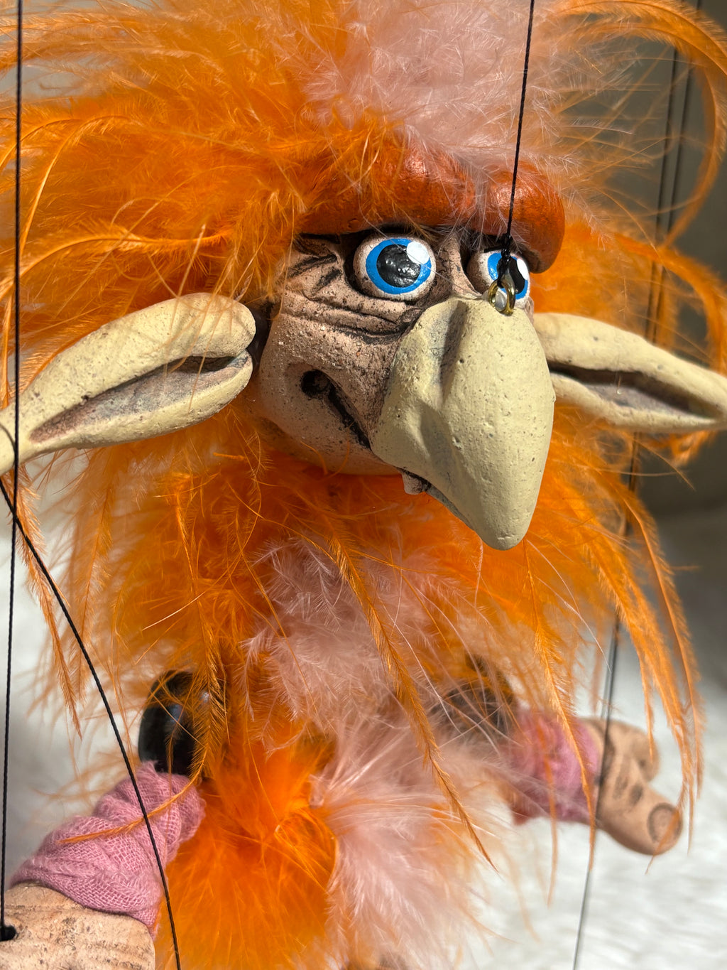 Orange Firey - Labyrinth Marionette Puppet