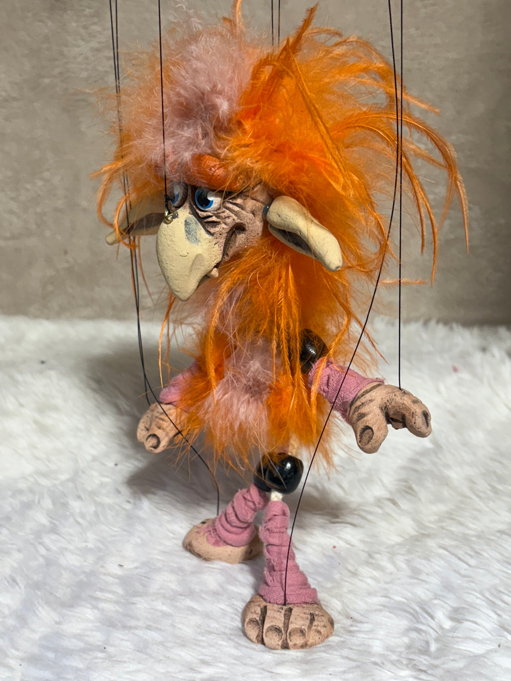 Orange Firey - Labyrinth Marionette Puppet