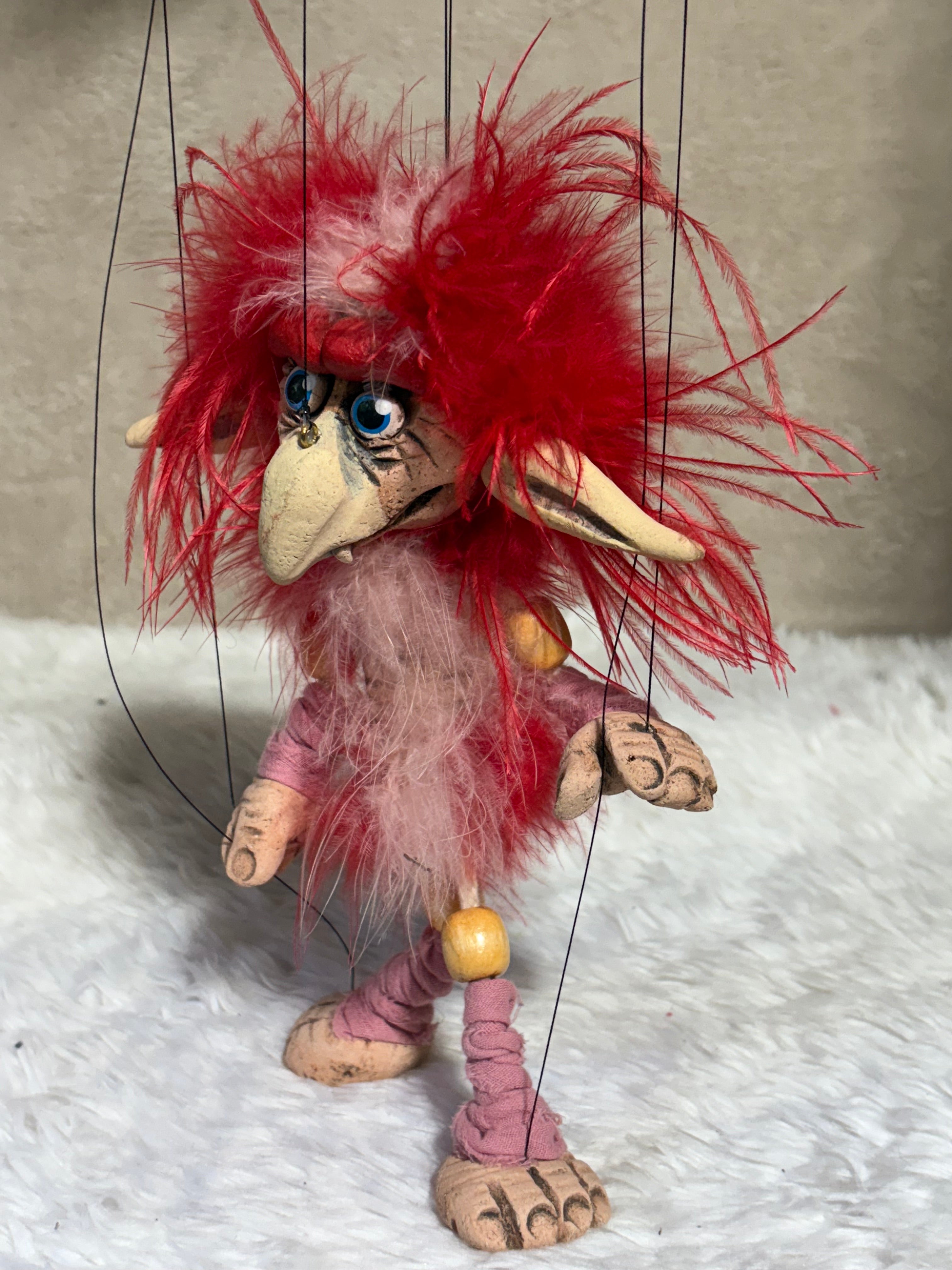 Red Firey - Labyrinth Marionette Puppet