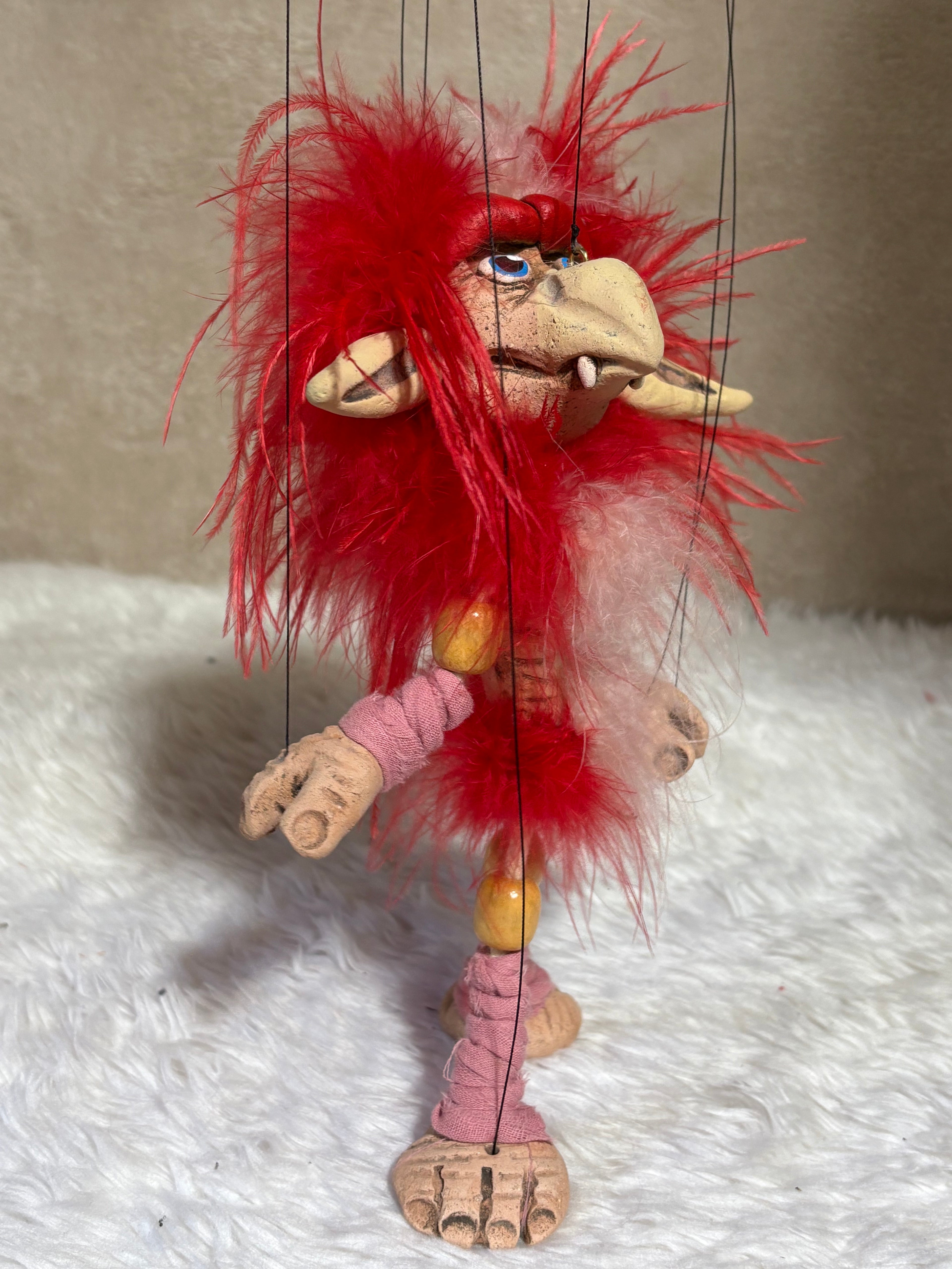 Red Firey - Labyrinth Marionette Puppet