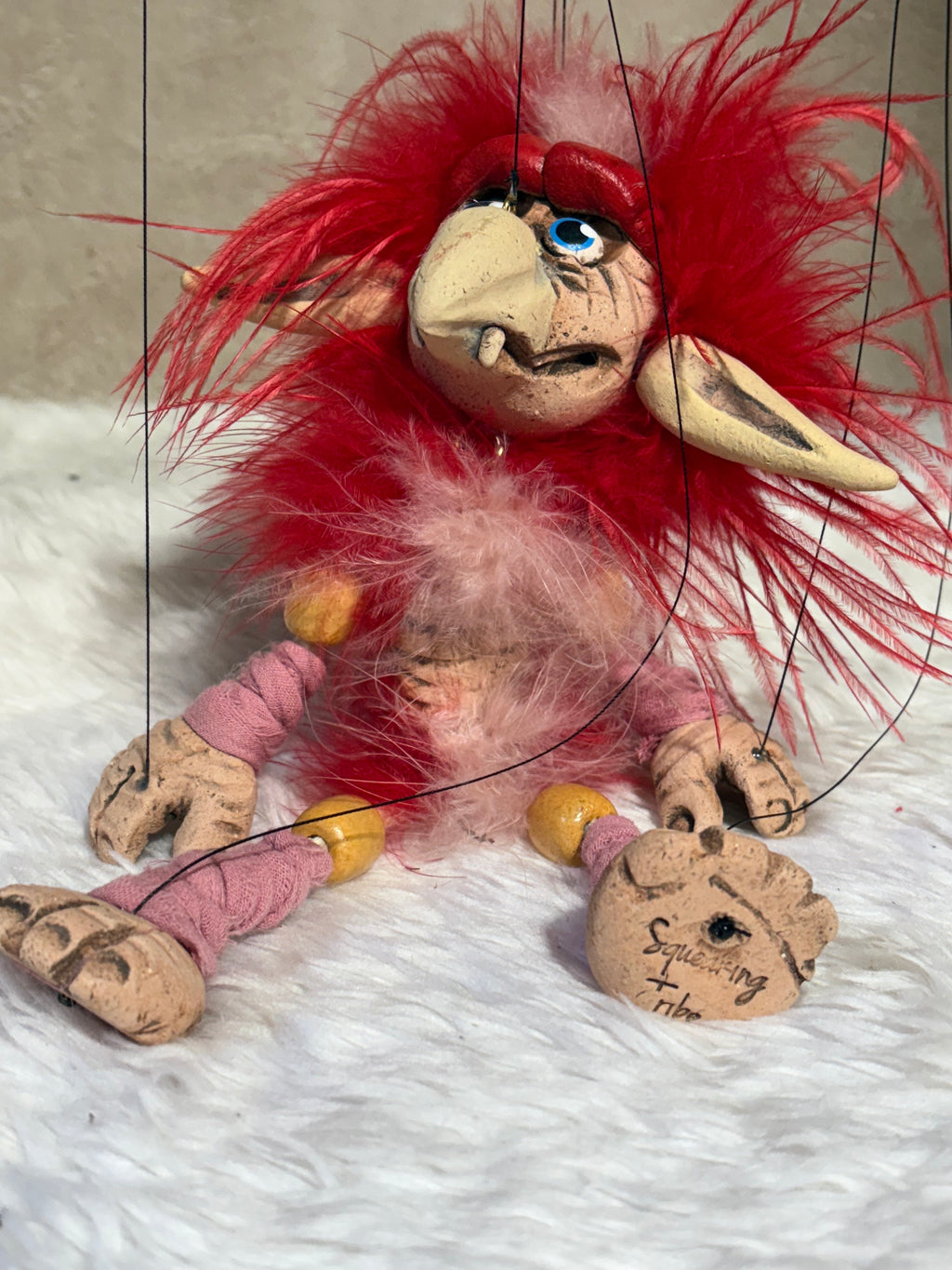 Red Firey - Labyrinth Marionette Puppet