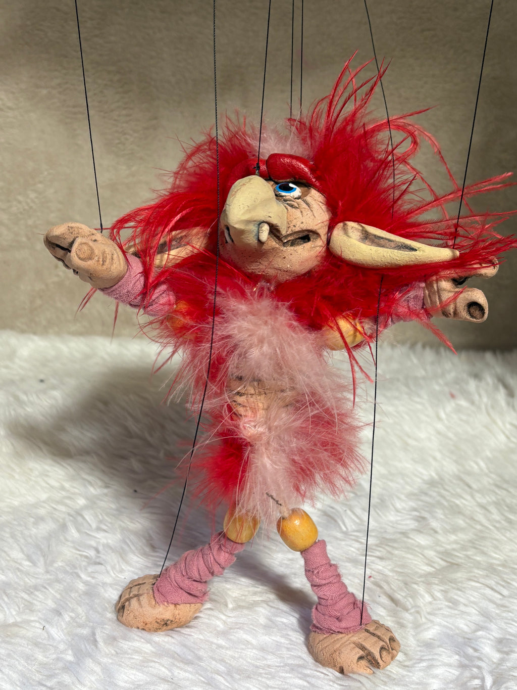 Red Firey - Labyrinth Marionette Puppet