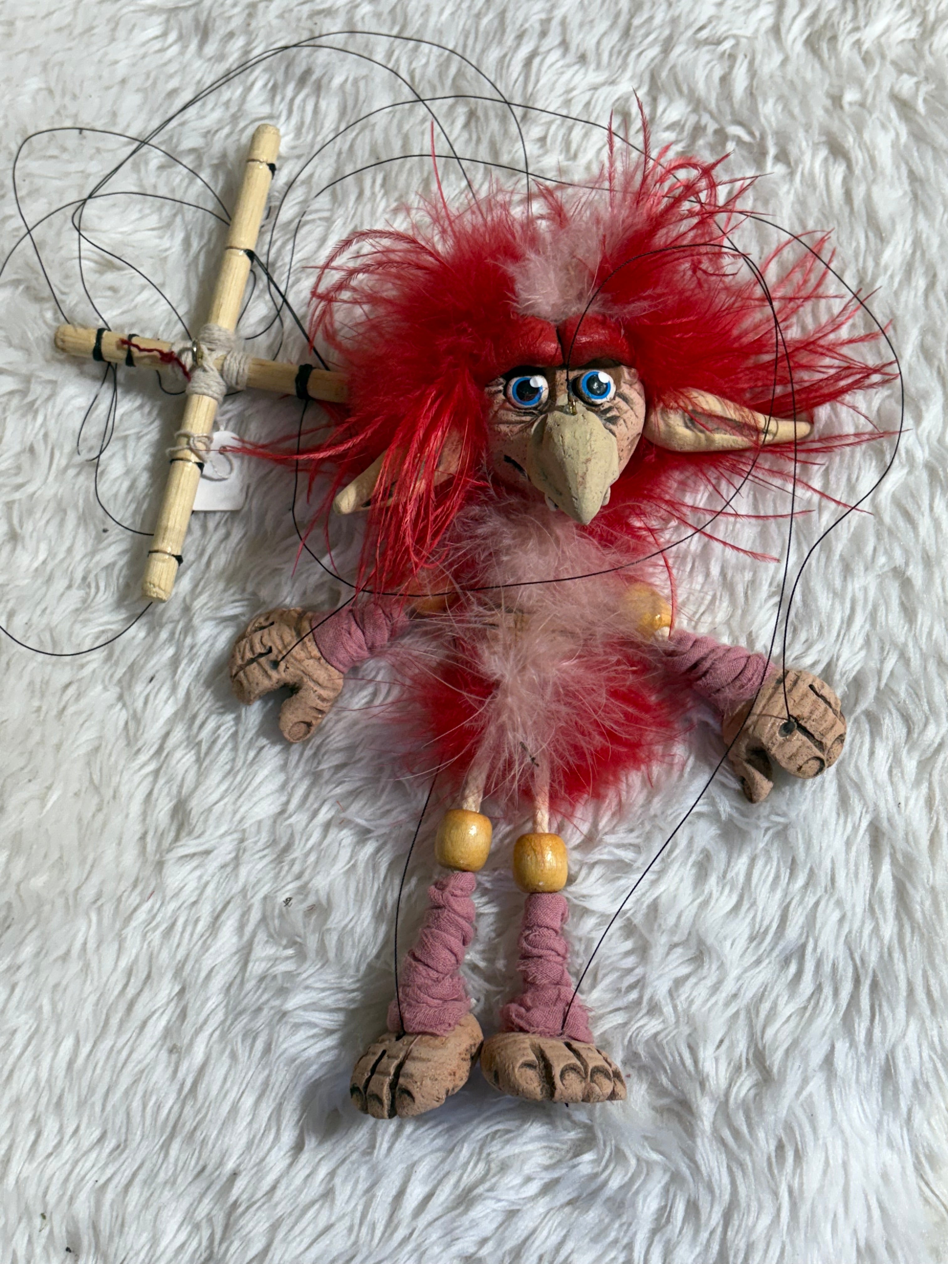 Red Firey - Labyrinth Marionette Puppet