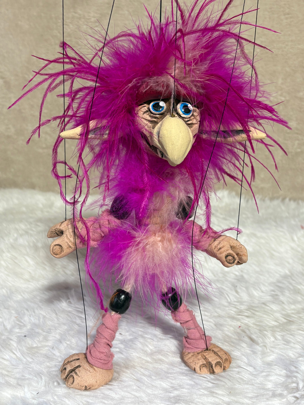 Pink Firey - Labyrinth Marionette Puppet