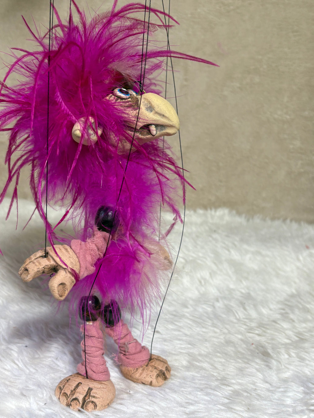 Pink Firey - Labyrinth Marionette Puppet