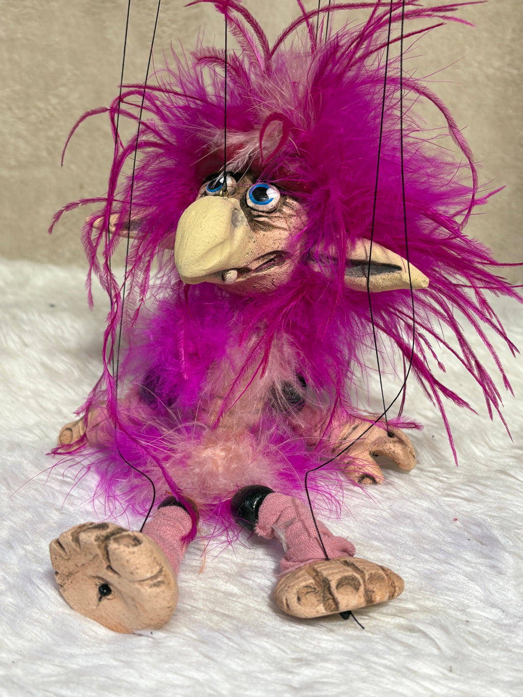 Pink Firey - Labyrinth Marionette Puppet