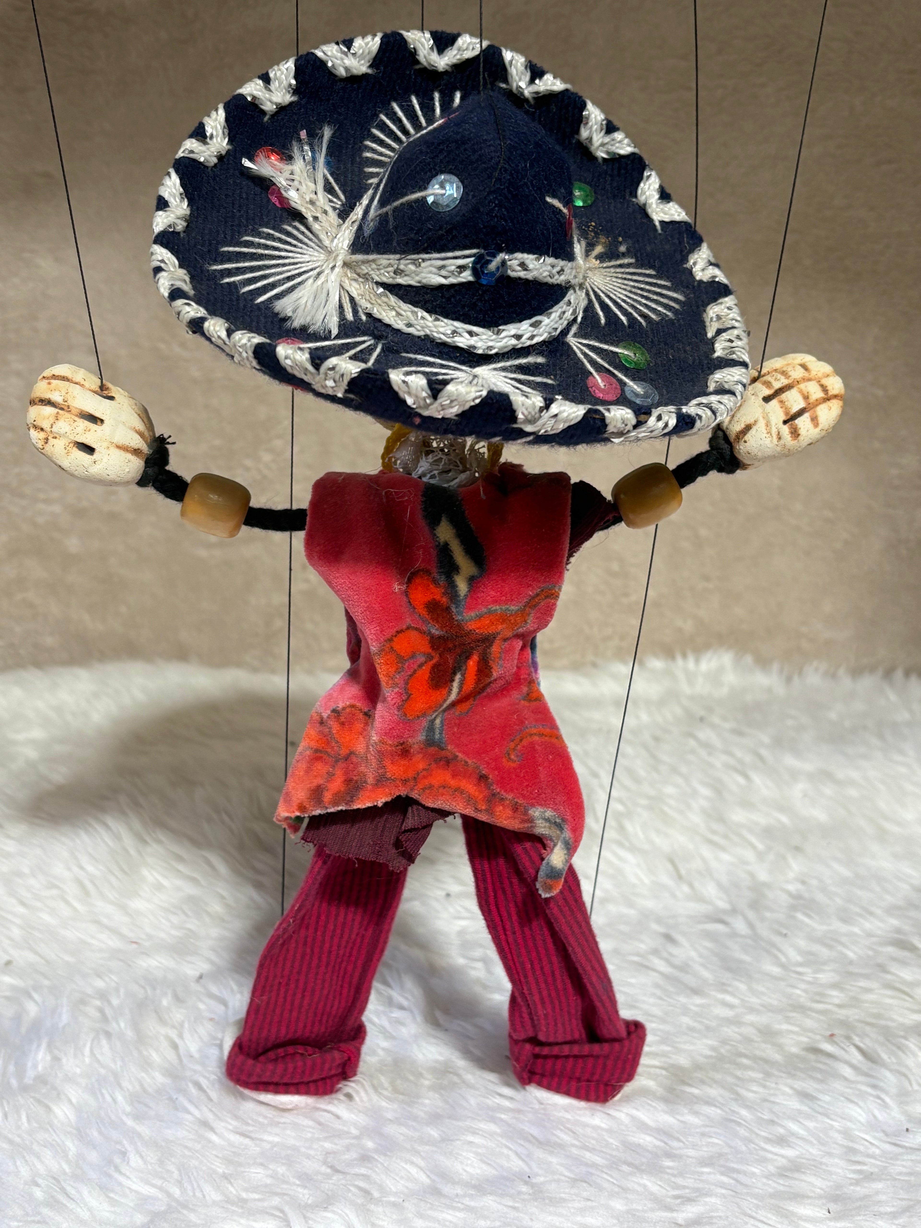 Day-of-the-Dead Señor - Marionette Puppet