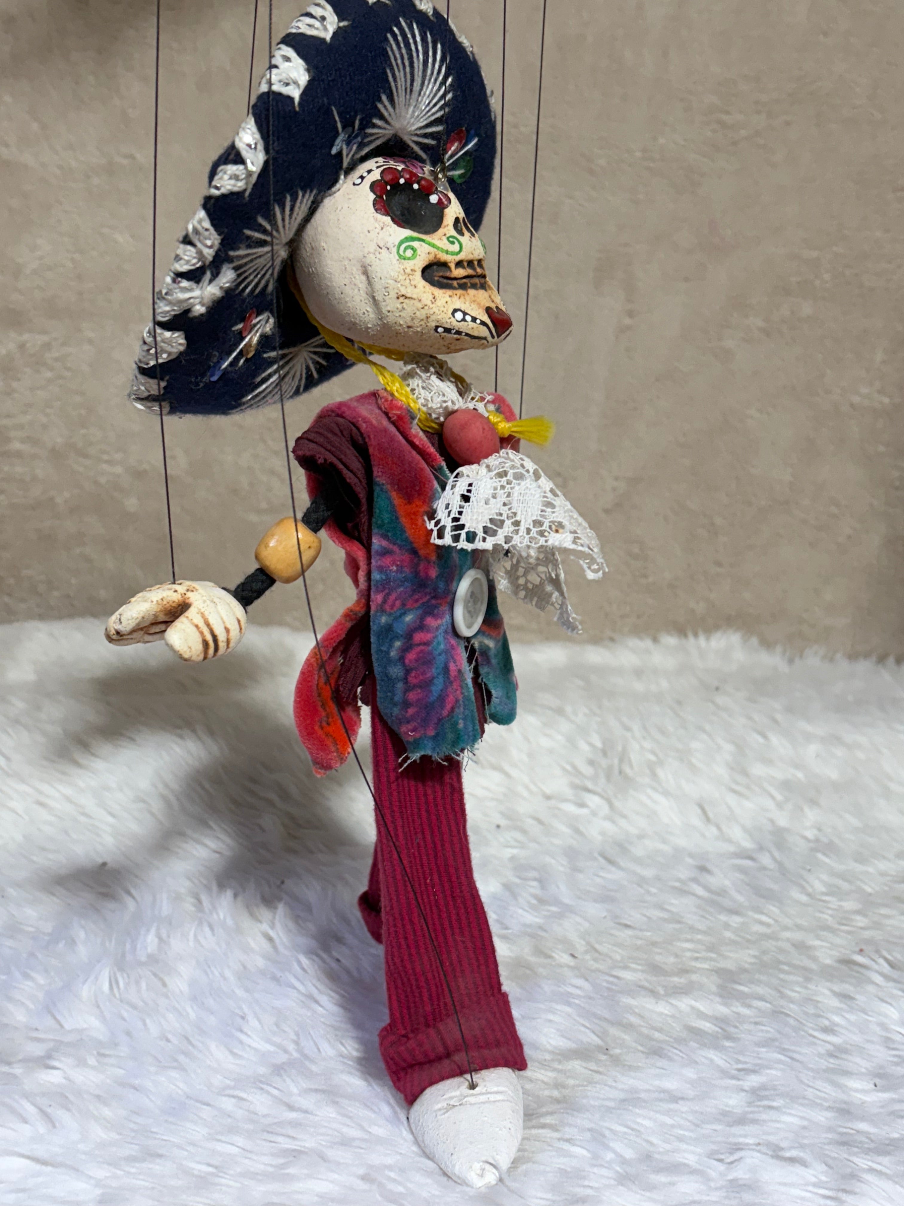 Day-of-the-Dead Señor - Marionette Puppet