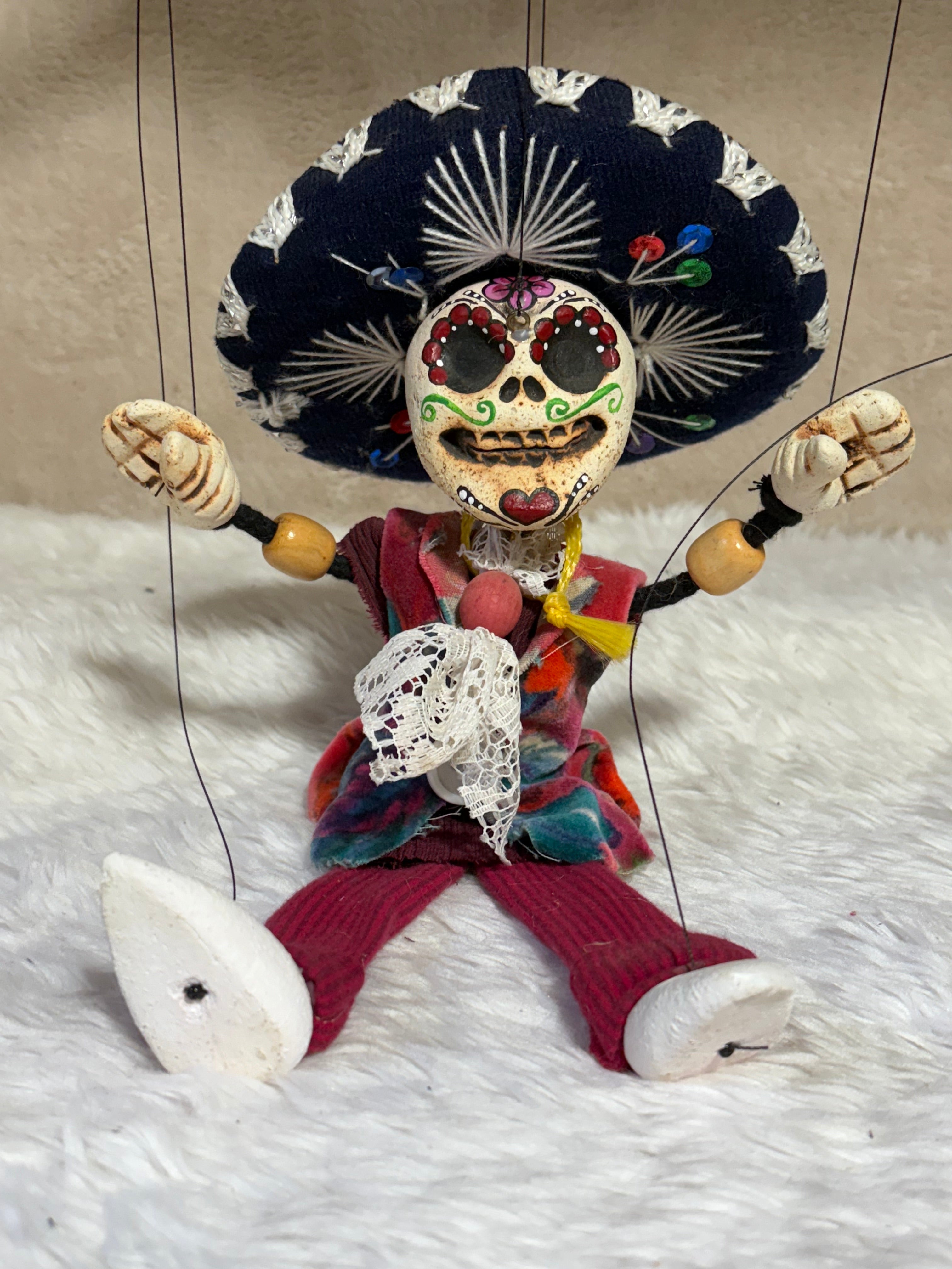 Day-of-the-Dead Señor - Marionette Puppet