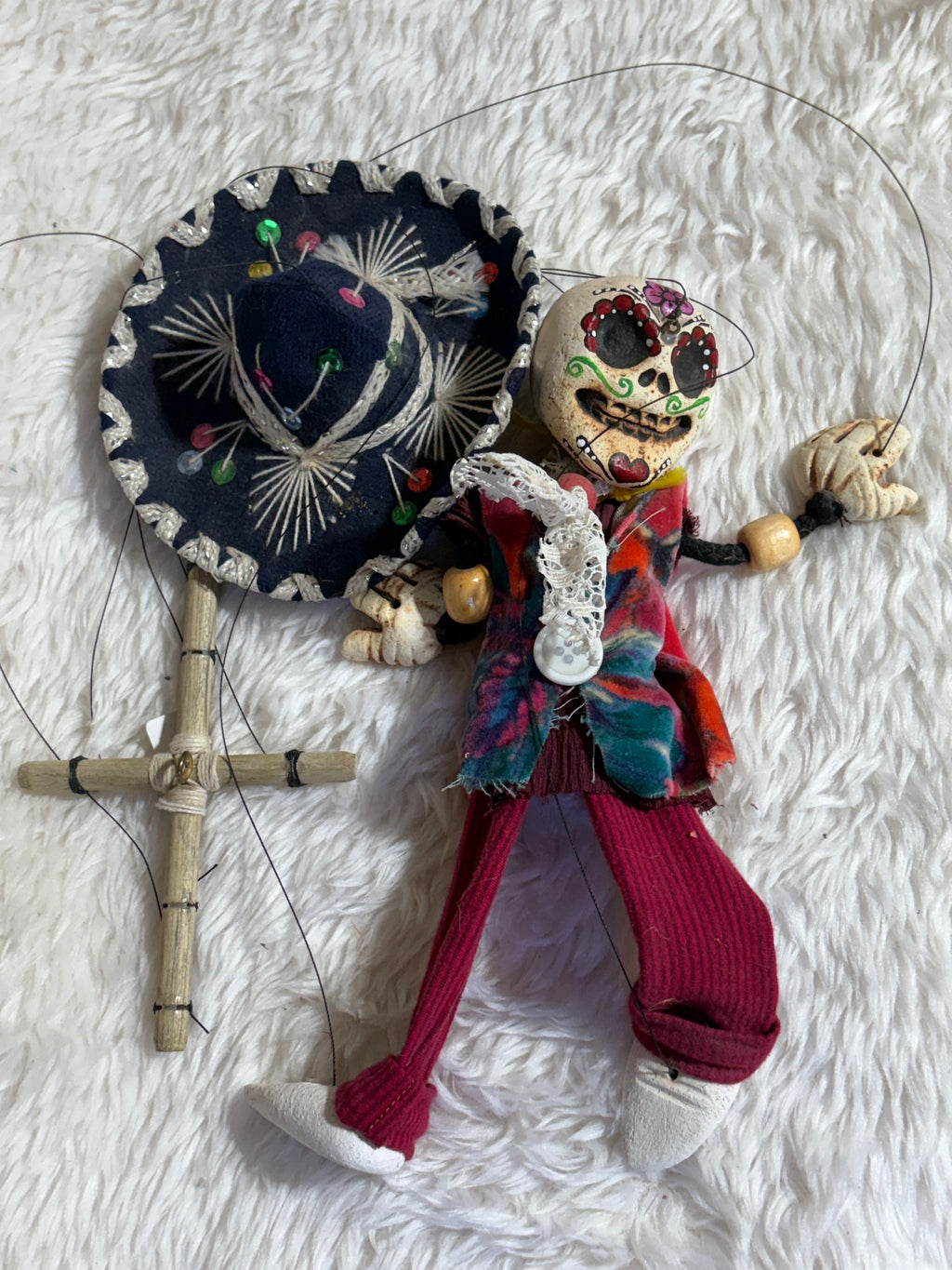 Day-of-the-Dead Señor - Marionette Puppet